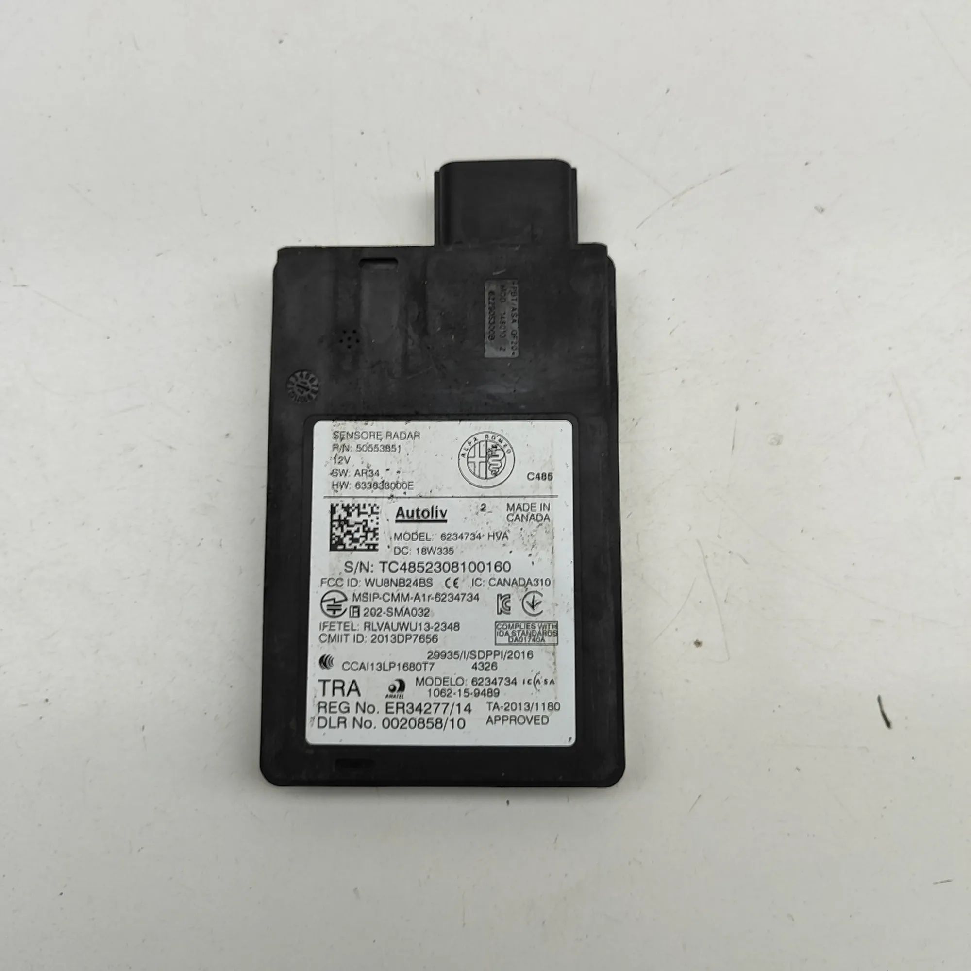 Alfa-Romeo Stelvio Blind Spot Control Module Blind Spot Control Module — ALFA ROMEO STELVIO ...