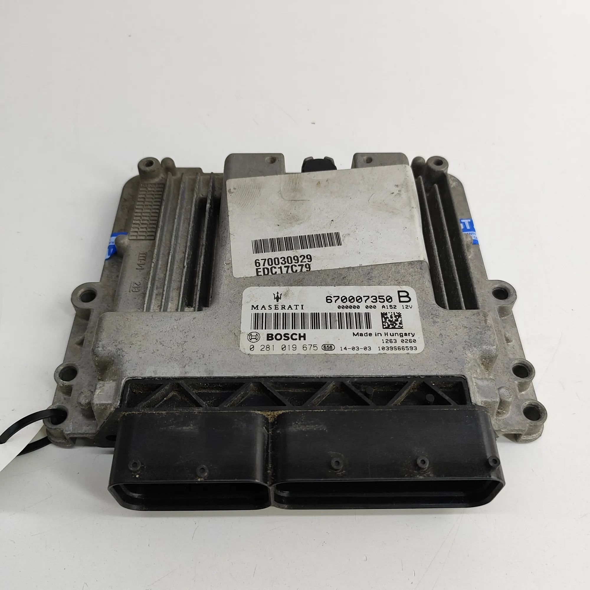 Maserati Quattroporte Engine Control Unit Engine Control Unit — MASERATI QUATTROPORTE (VI...