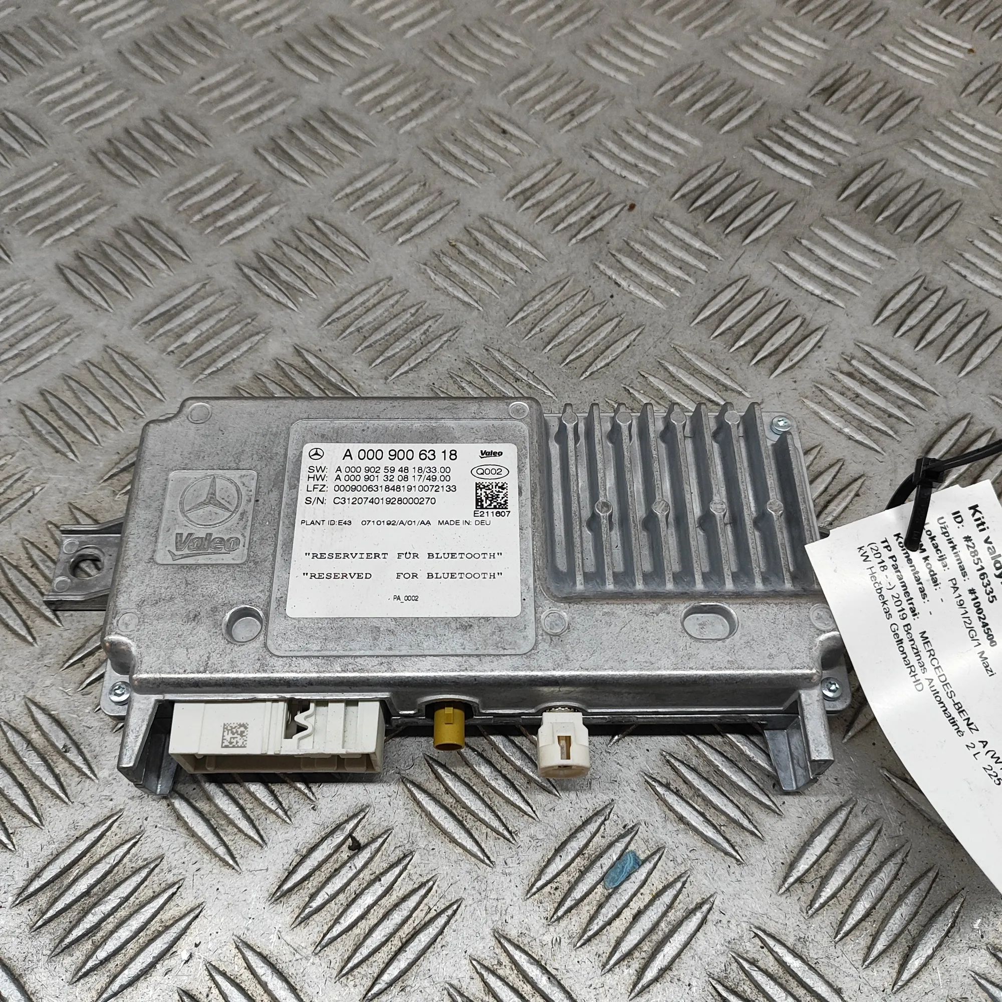 Mercedes-Benz A (W177) PDC Parking Sensor Control Unit PDC Parking Sensor Control Unit — MERCEDES BENZ...