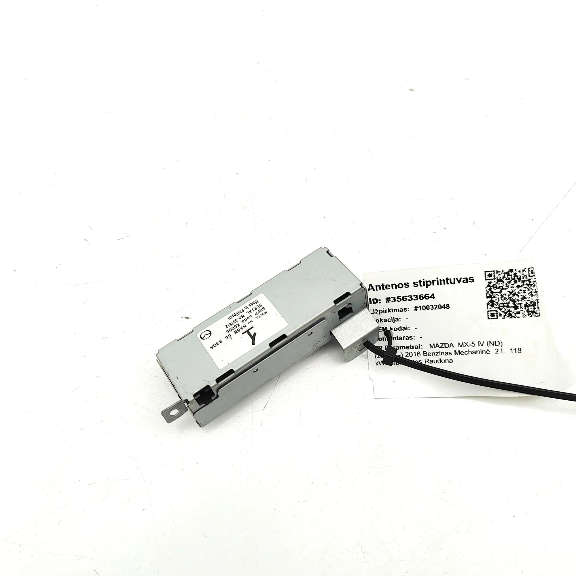 Mazda MX-5 Antenna Amplifier Antenna Amplifier — MAZDA MX-5 (IV ND) (2015-.....