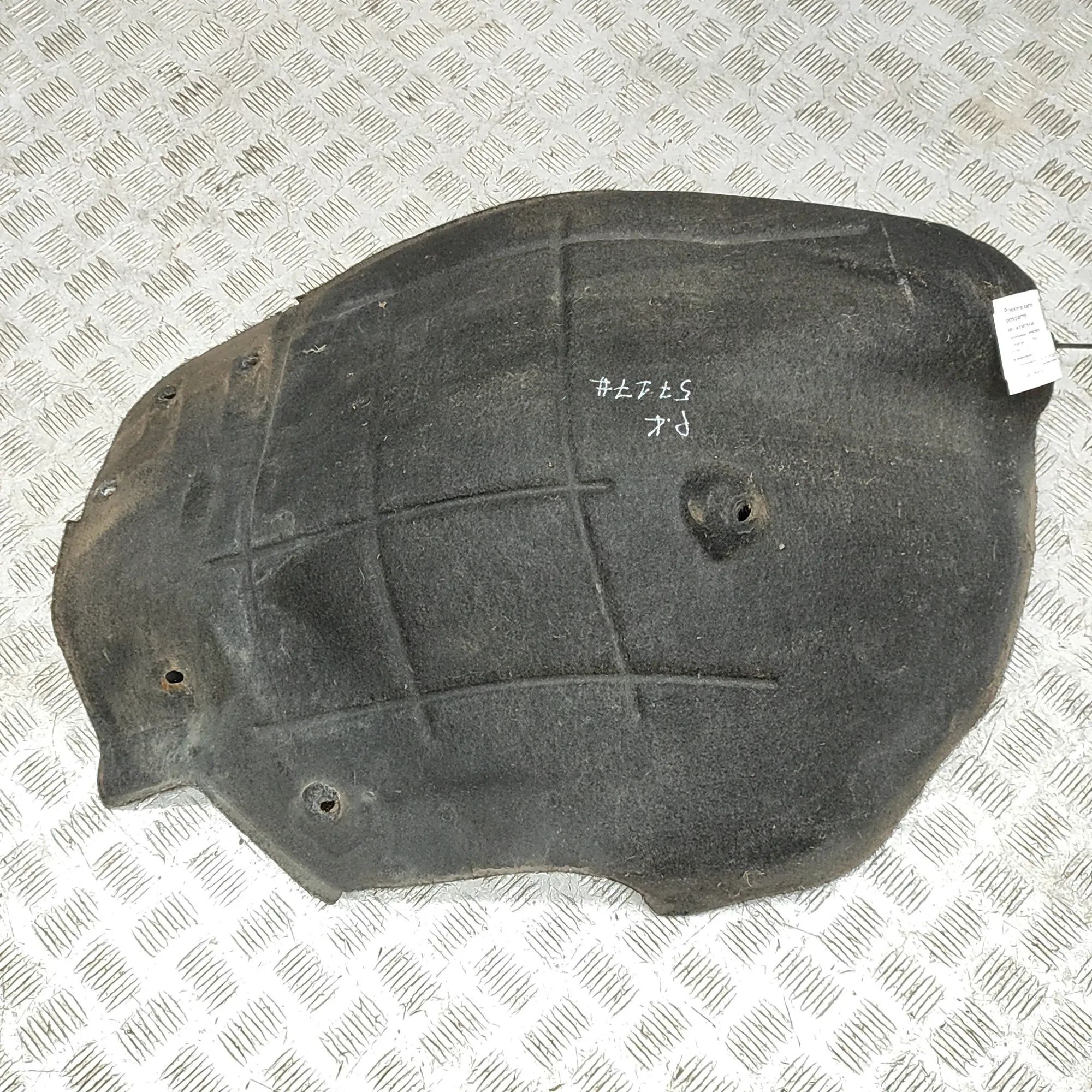 Jaguar XK Wheel arch liner — front — left — rear section