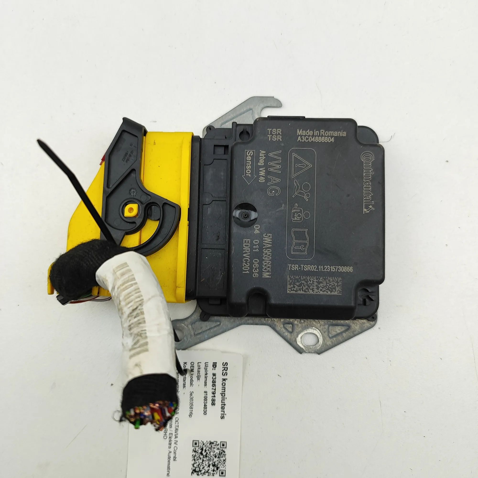 Skoda Octavia SRS Control Unit SRS Control Unit — SKODA OCTAVIA (IV Combi NX5)...