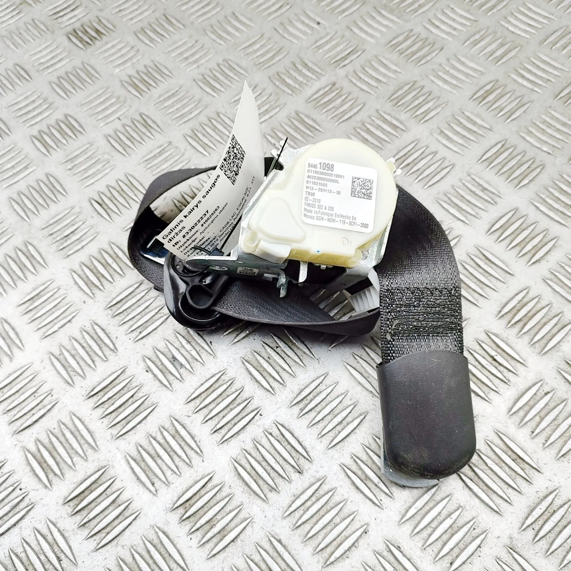 Cadillac Escalade Rear Left Seatbelt Rear Left Seatbelt — CADILLAC ESCALADE (2014-.....
