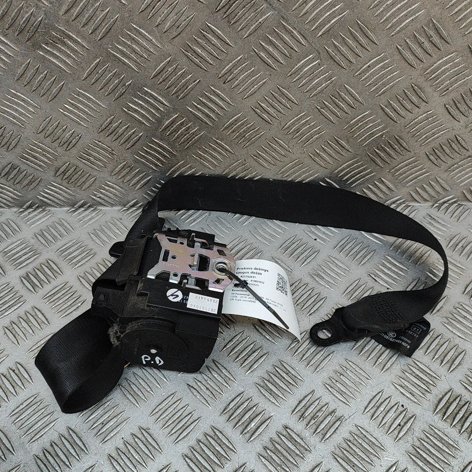 Jaguar XK Front Right Seatbelt