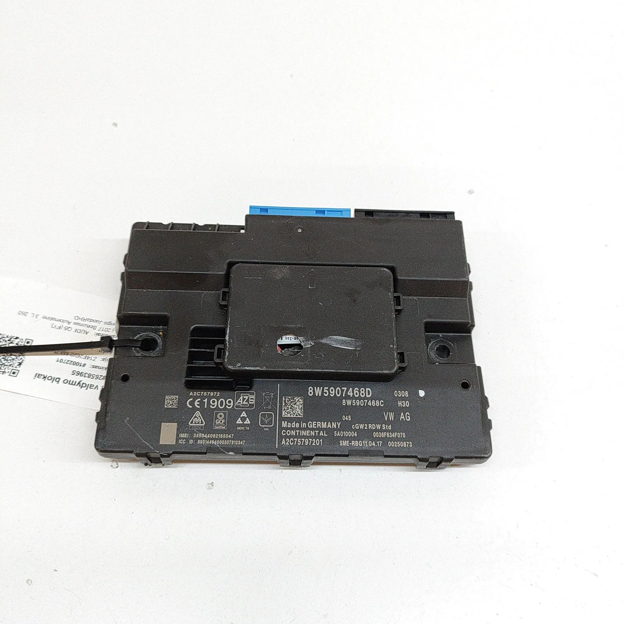 Audi Q5 (8R) Gateway Control Unit Gateway Control Unit — AUDI Q5 (FY) (2016-...) ...