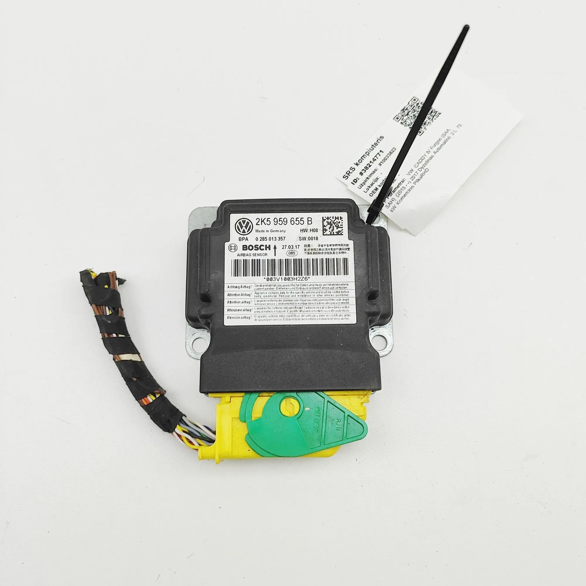Volkswagen Caddy (2K) SRS Control Unit