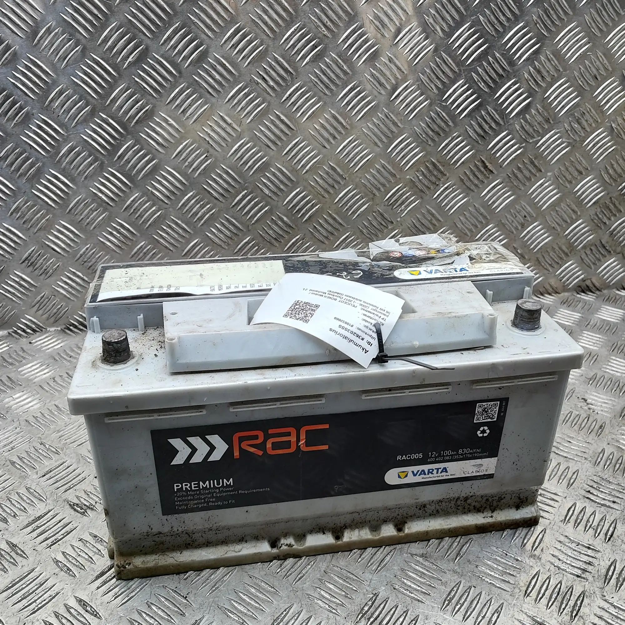 Peugeot Boxer akku Battery — PEUGEOT BOXER (Minibus / passenger) (...