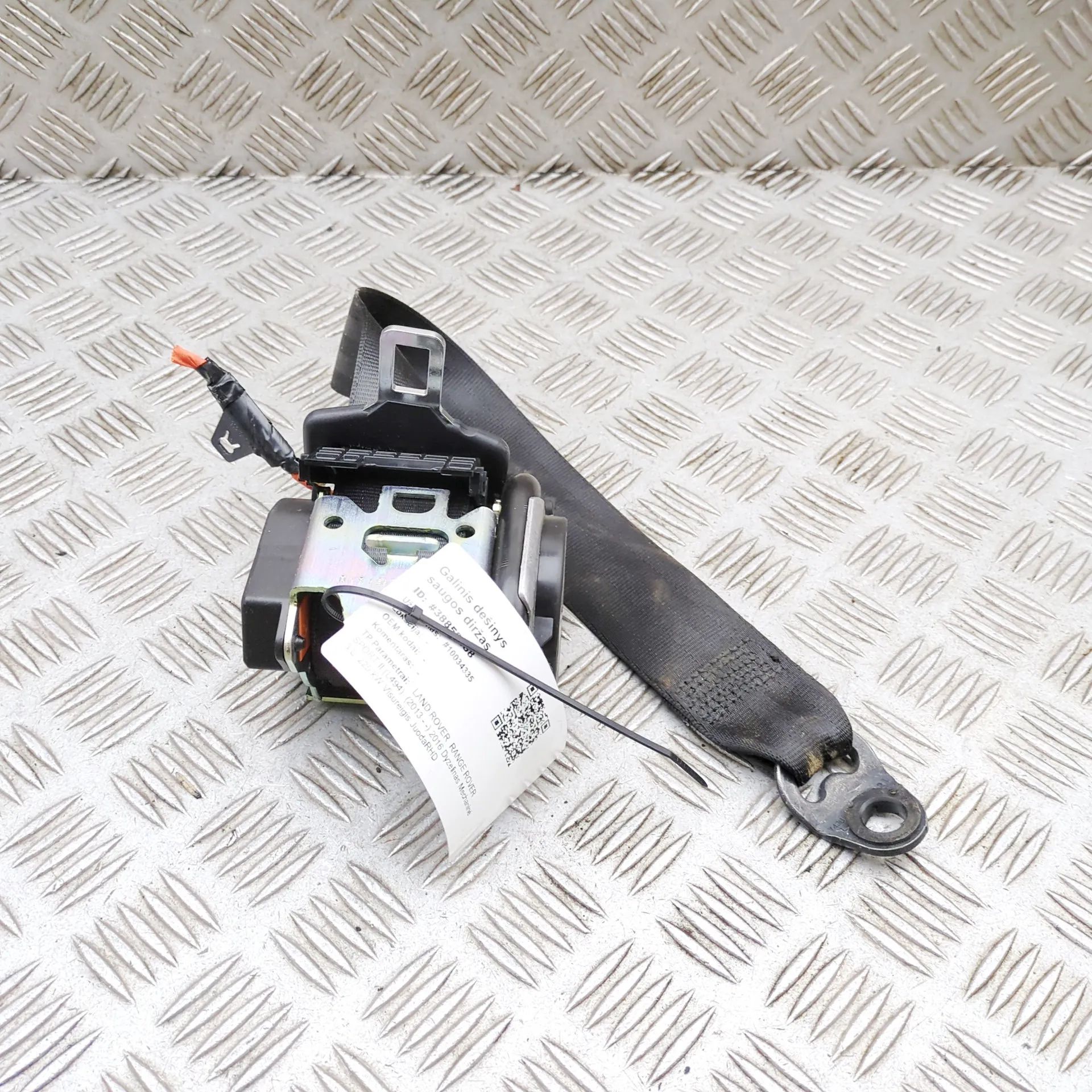 Land Rover Range Rover Sport (L494) Rear Right Seatbelt Rear Right Seatbelt — LAND ROVER RANGE ROVER SP...
