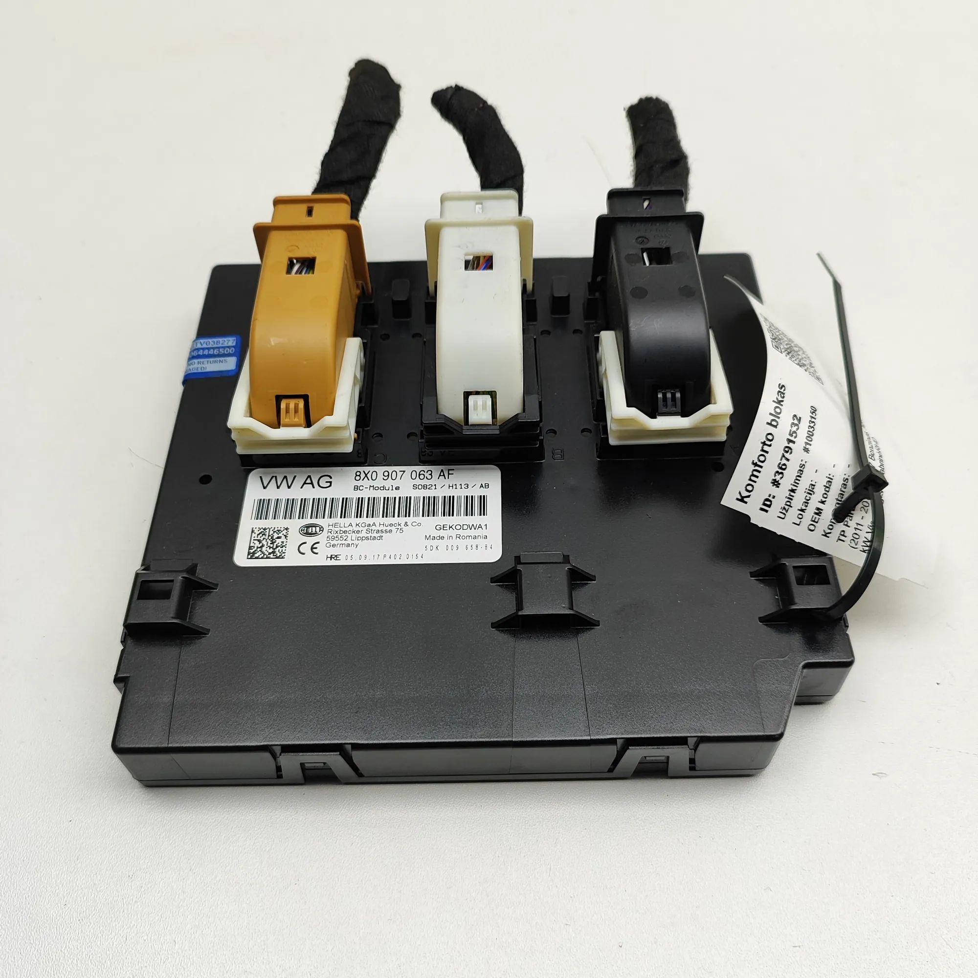 Audi Q3 (8U) Comfort Control Unit Comfort Control Unit — AUDI Q3 (8U) (2011-2018)...