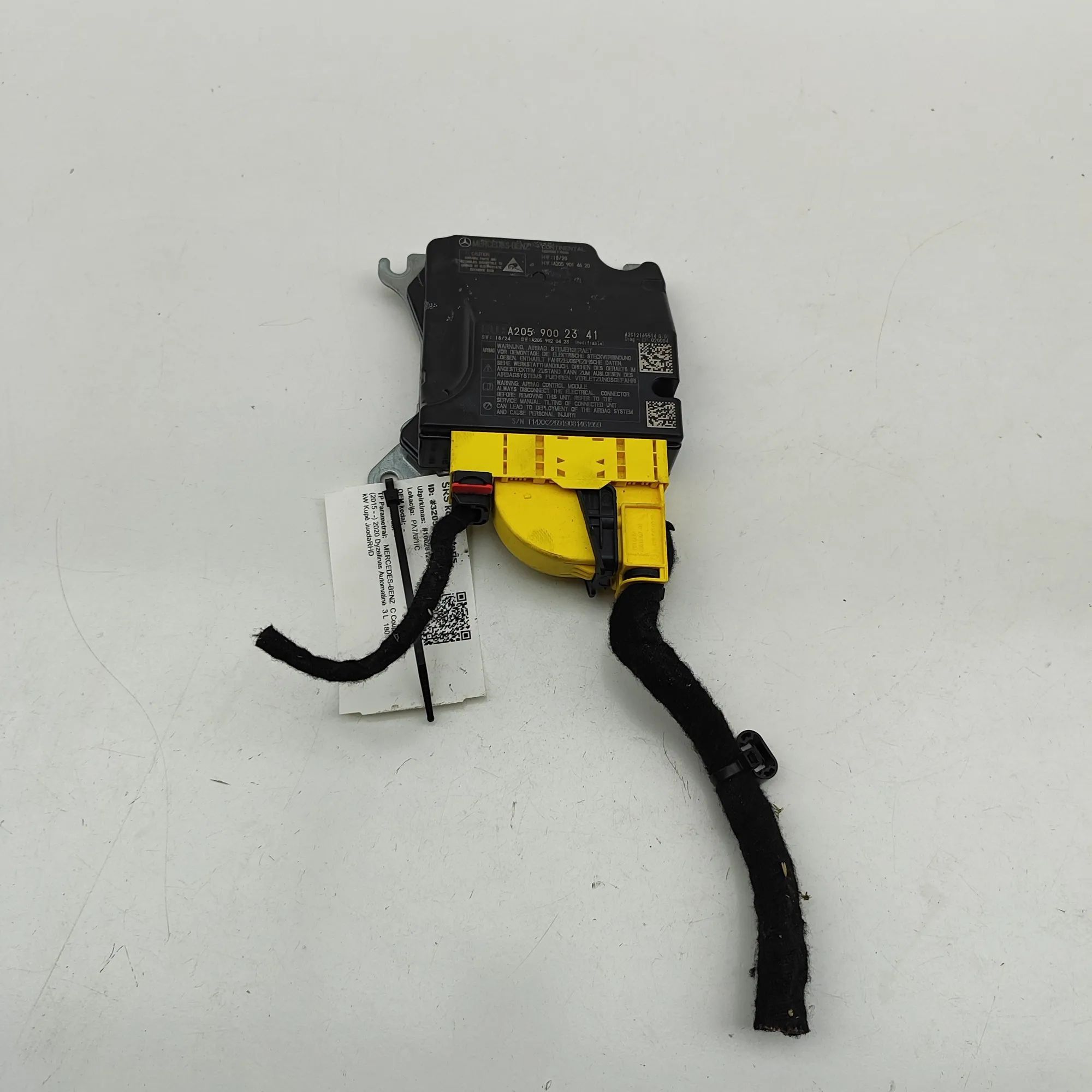 Mercedes-Benz A (W177) SRS Control Unit SRS Control Unit — MERCEDES BENZ C-CLASS COUPE ...