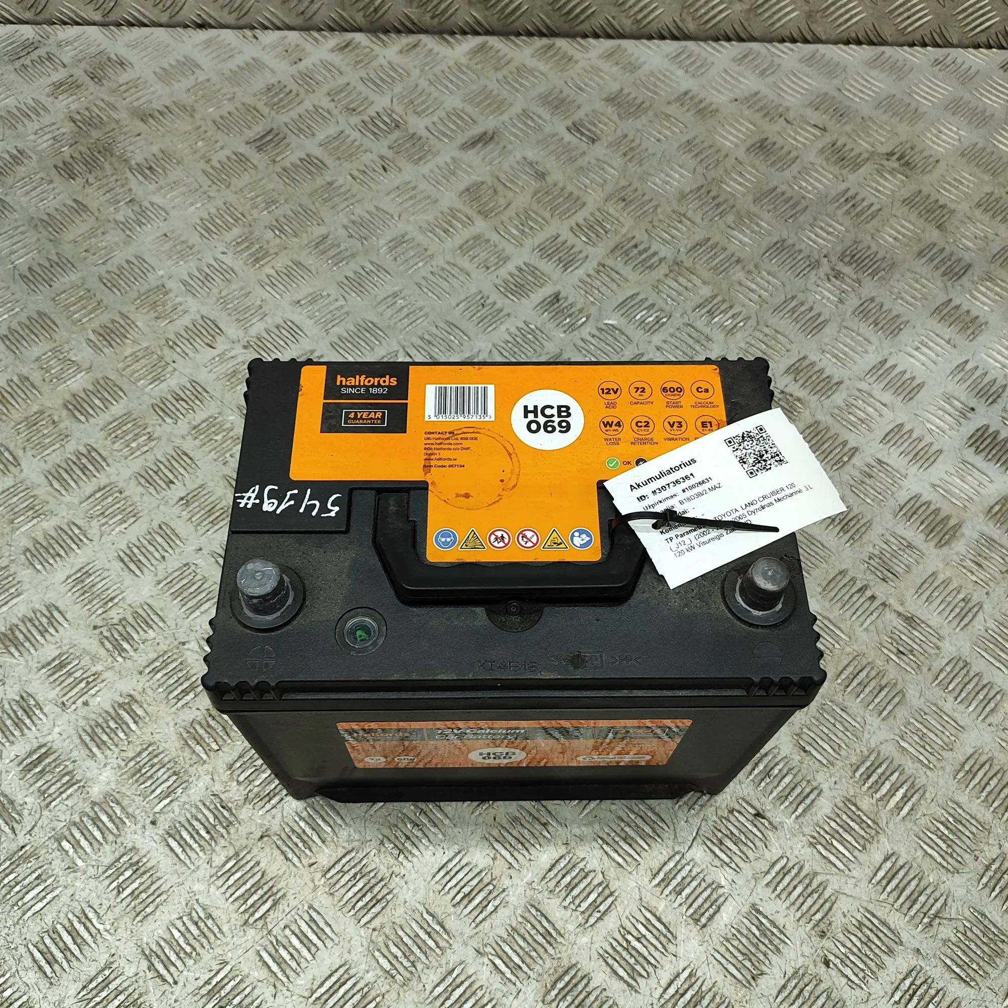 Toyota Land Cruiser 100 akku Battery — TOYOTA LAND CRUISER (120 _J12_) (2002...