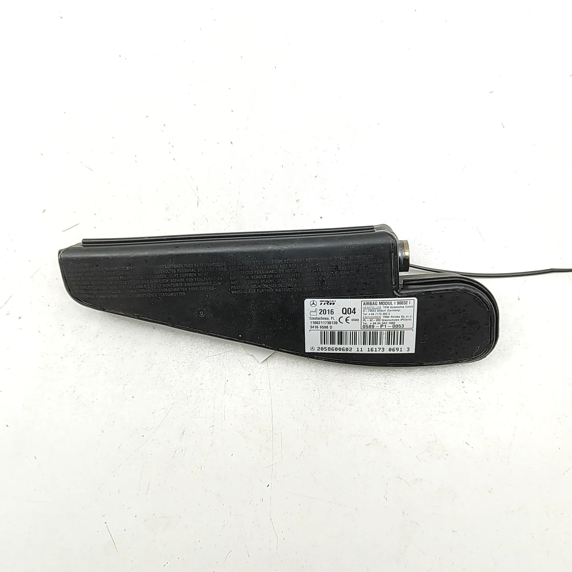 Mercedes-Benz A (W176) Seat airbag (SRS) — front left Seat airbag (SRS) — front left — MERCEDES BENZ ...
