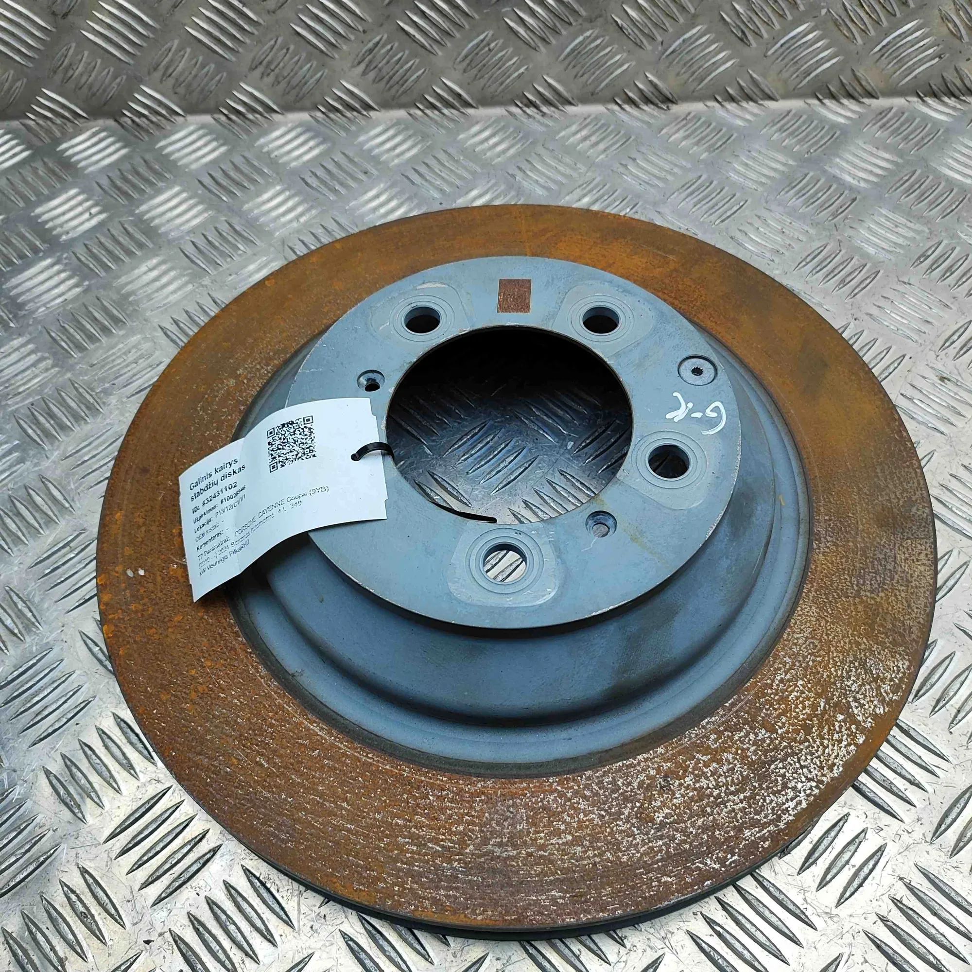 Porsche Cayenne Rear Left Brake Disc Rear Left Brake Disc — PORSCHE CAYENNE (Coupe 9...