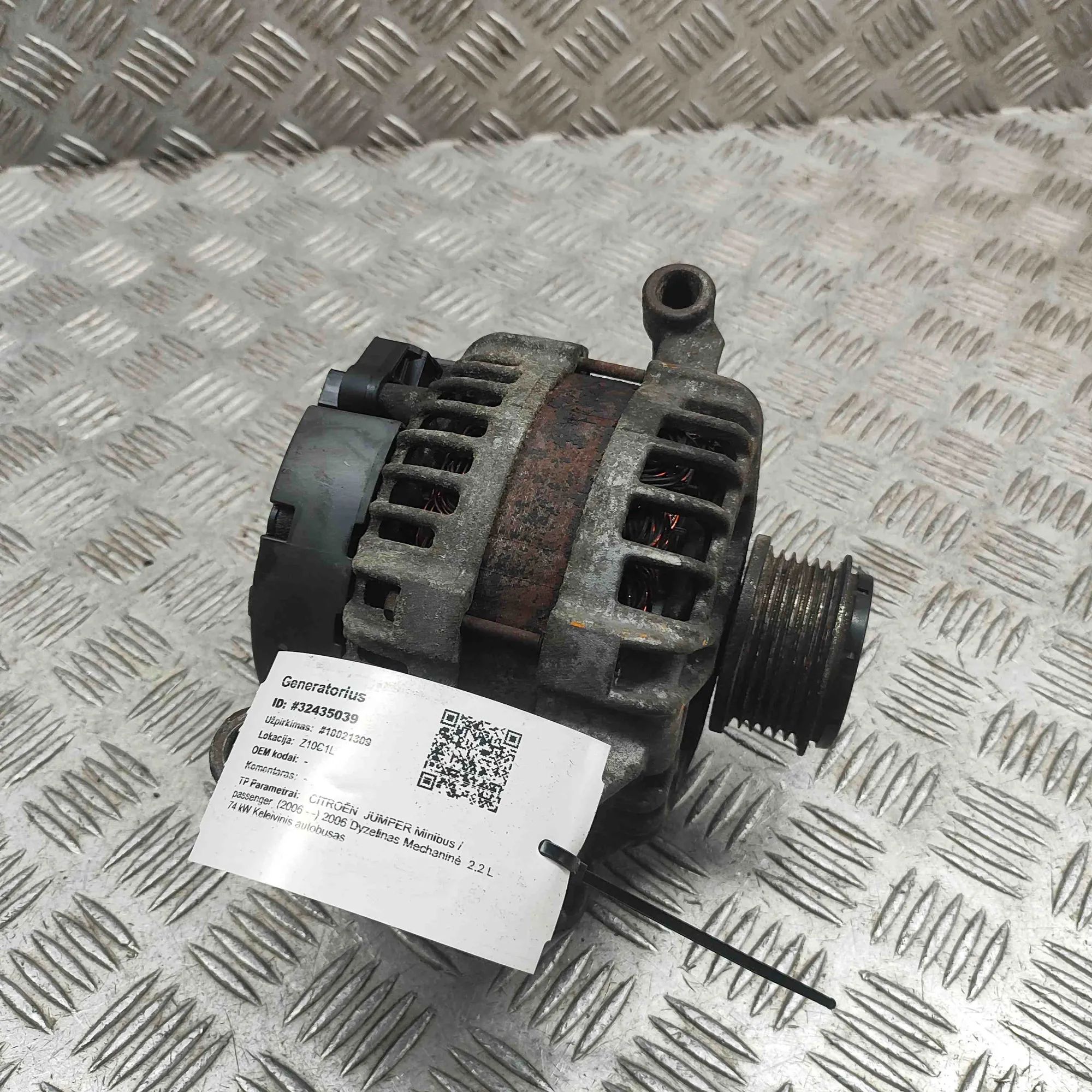 Citroen Jumper Alternator Alternator — CITROEN JUMPER (Minibus / passenge...
