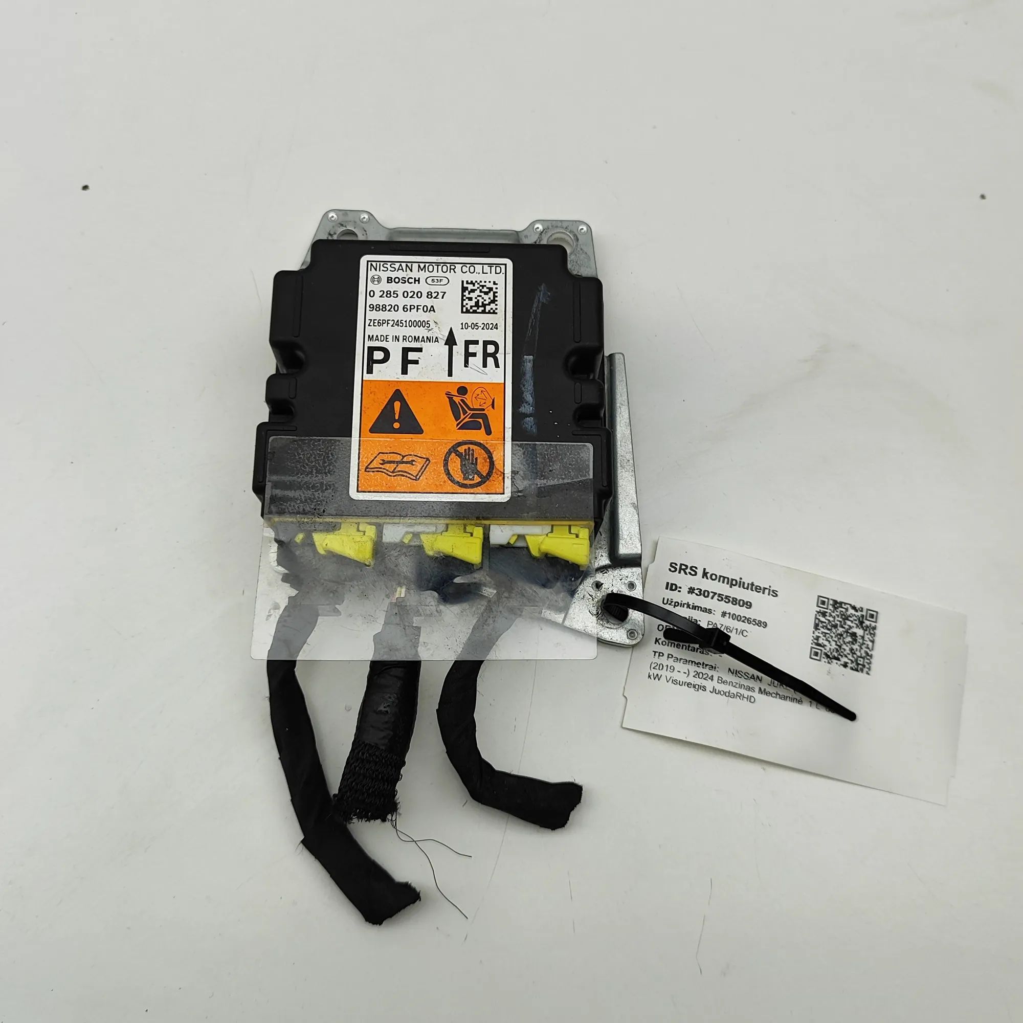 Nissan Juke SRS Control Unit SRS Control Unit — NISSAN JUKE (F16) (2019-...)...