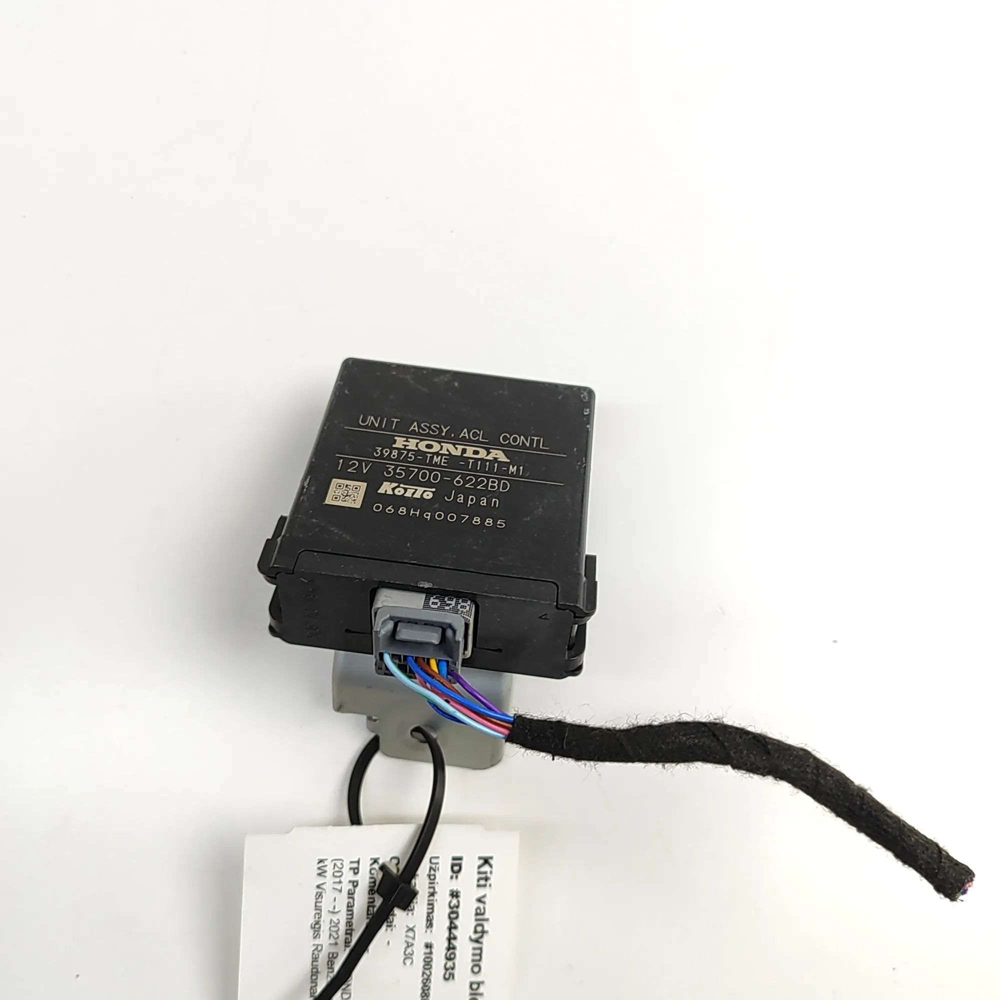 Honda CR-V Ajovalojen ohjausyksikkö Headlight control unit — HONDA CR-V (V RW) (201...