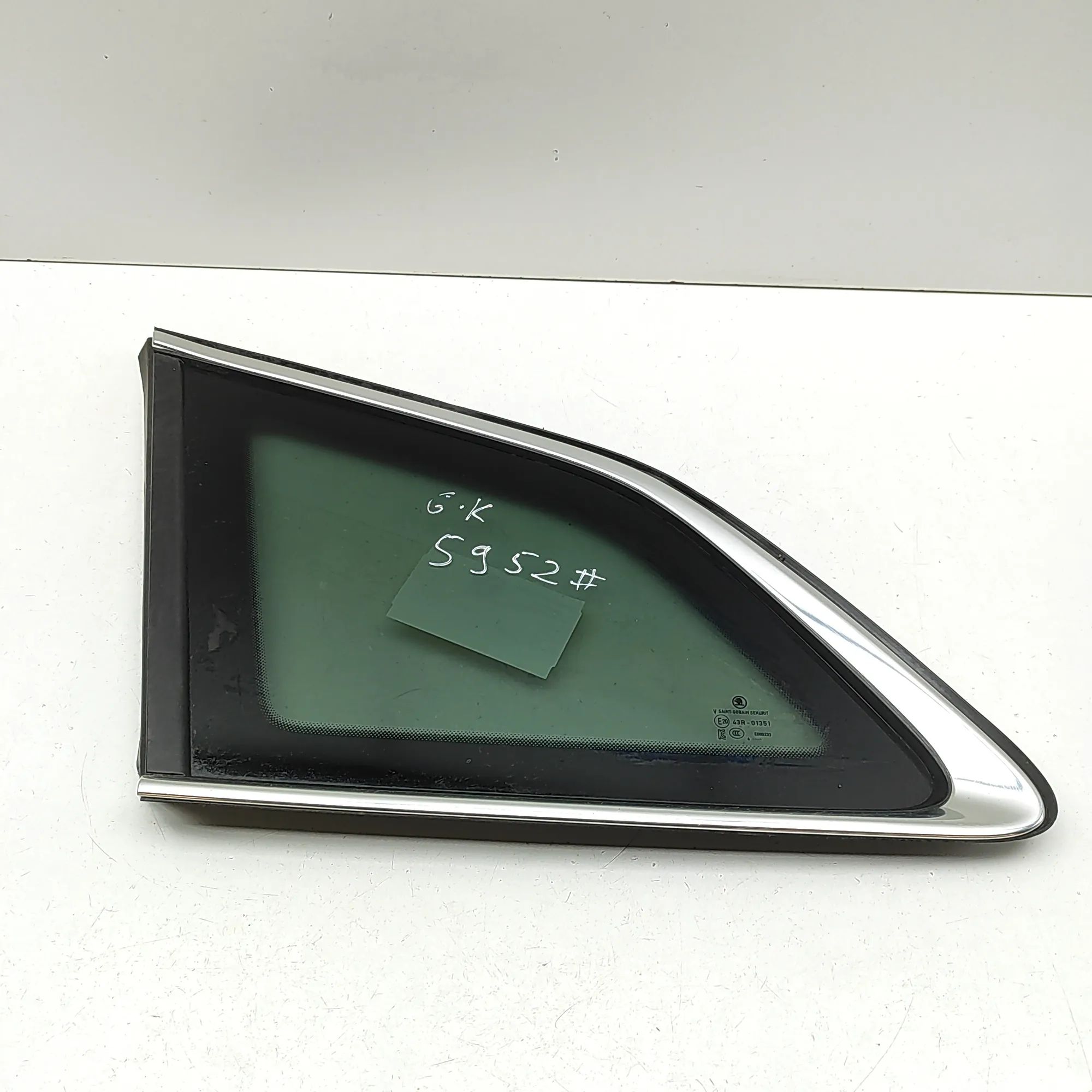 Skoda Enyaq Rear Left Quarter Window Rear Left Quarter Window — SKODA ENYAQ (iV SUV ...