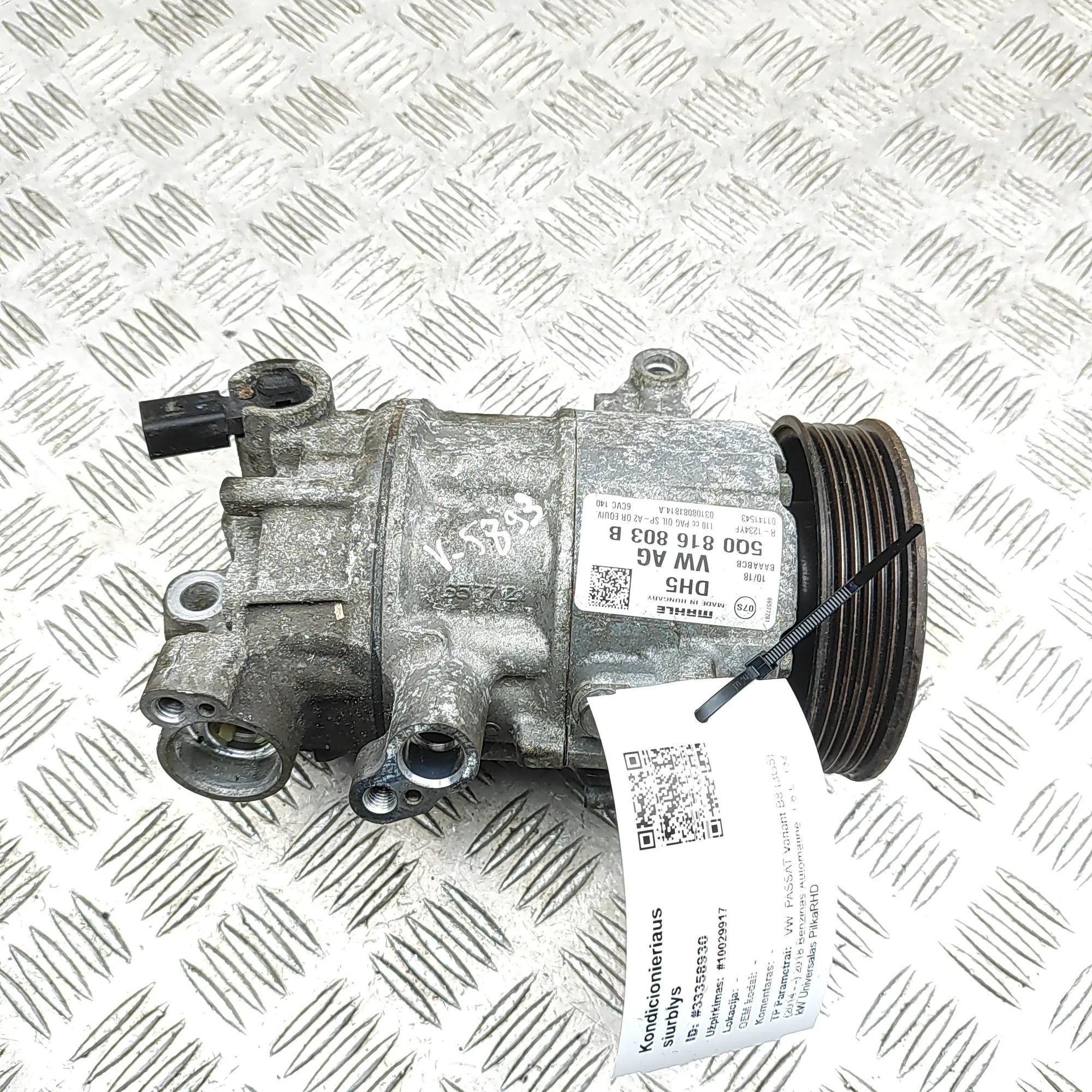Volkswagen Passat (B8) Air-conditioning compressor Air-conditioning compressor — VW PASSAT (Varian...