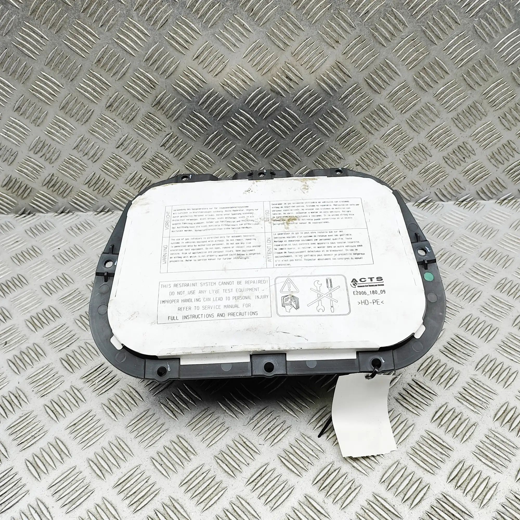 Jaguar XK Dashboard Safety Bag SRS