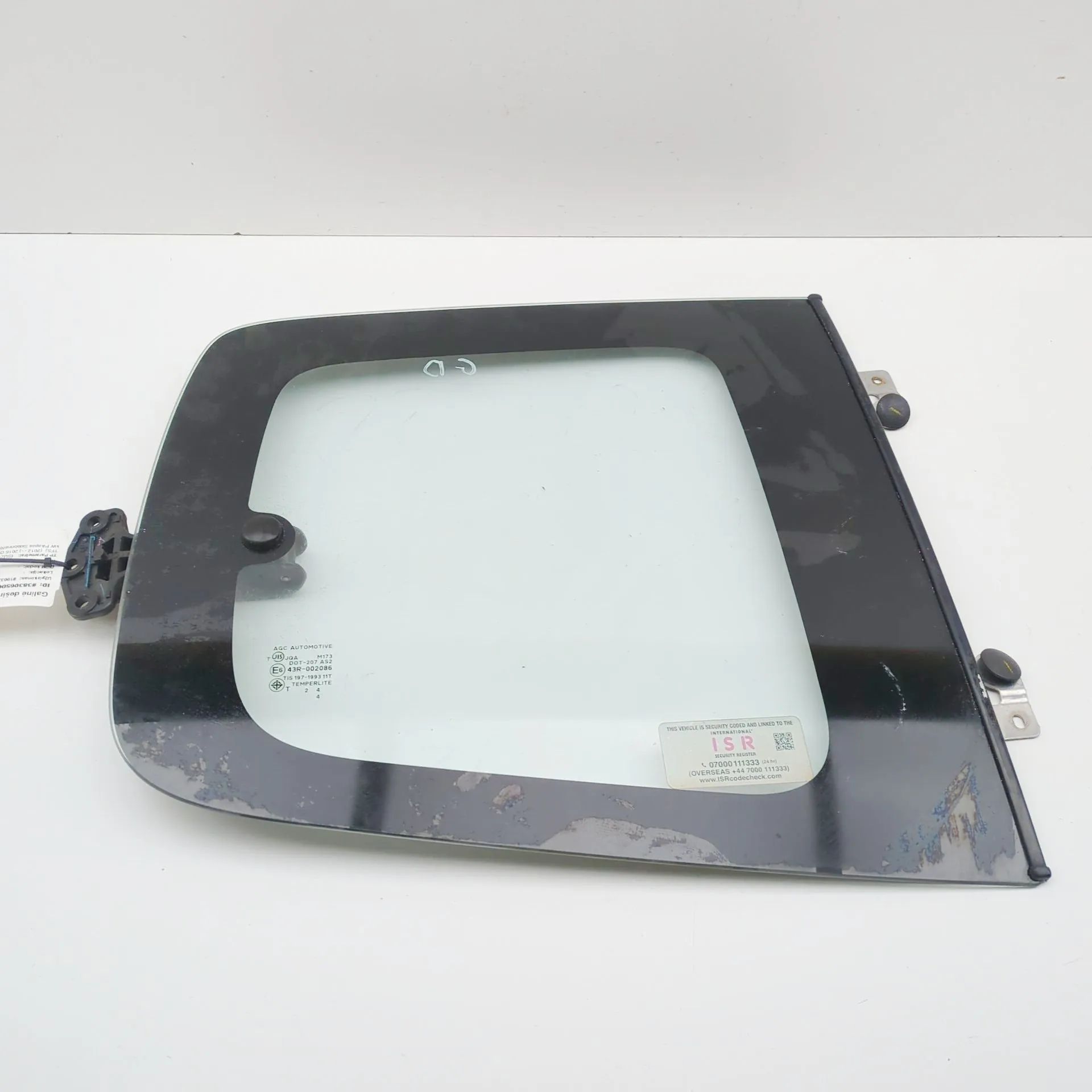 Isuzu D-Max Rear Right Quarter Window Rear Right Quarter Window — ISUZU D-MAX (II TFR...