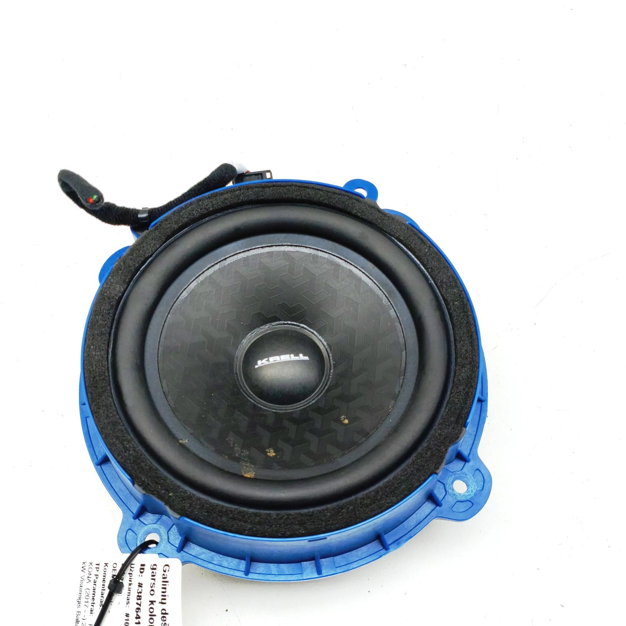 Hyundai Kona Rear Right Door Speaker Rear Right Door Speaker — HYUNDAI KONA (2017-.....