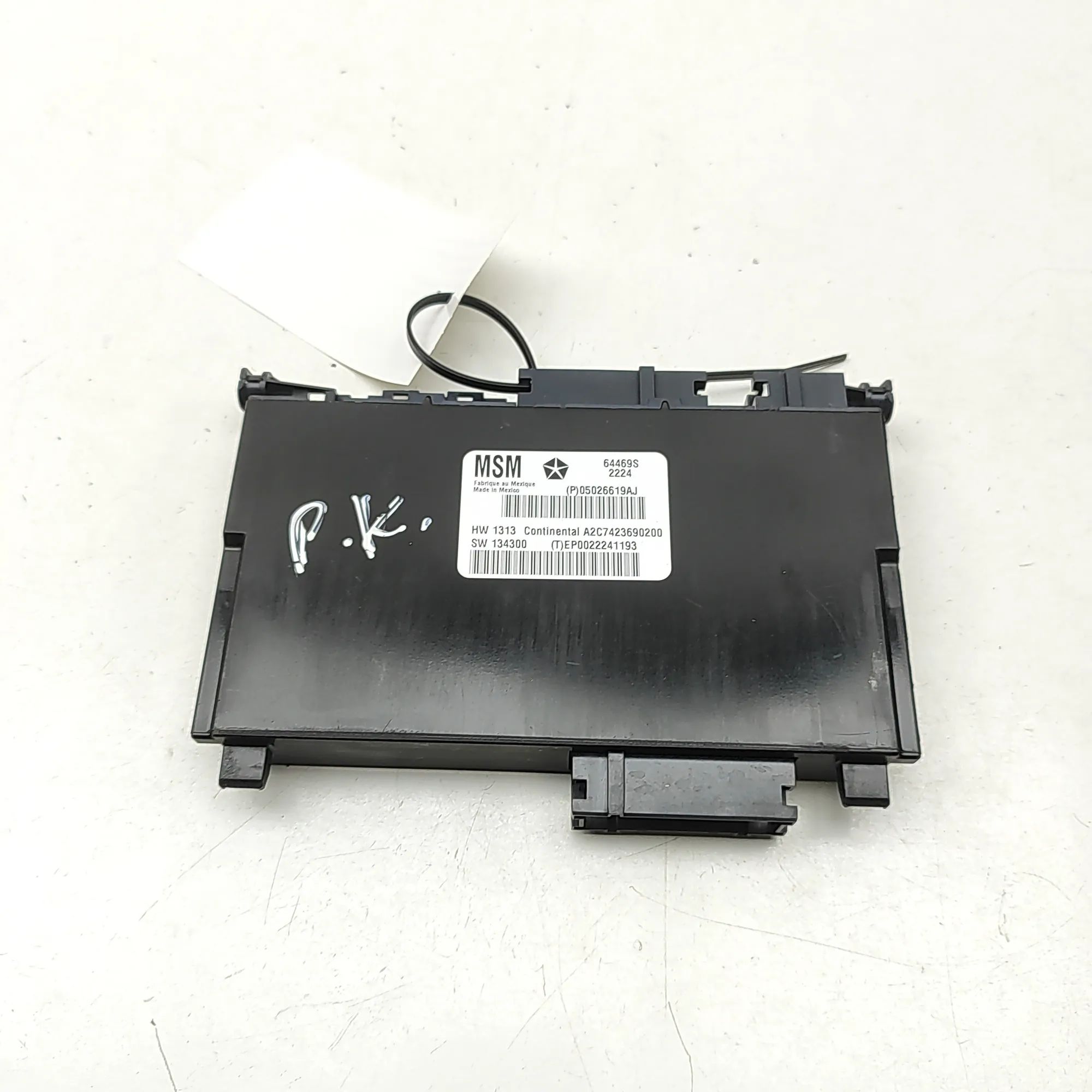 Maserati Quattroporte Front Left Seat Control Unit Front Left Seat Control Unit — MASERATI QUATTRO...