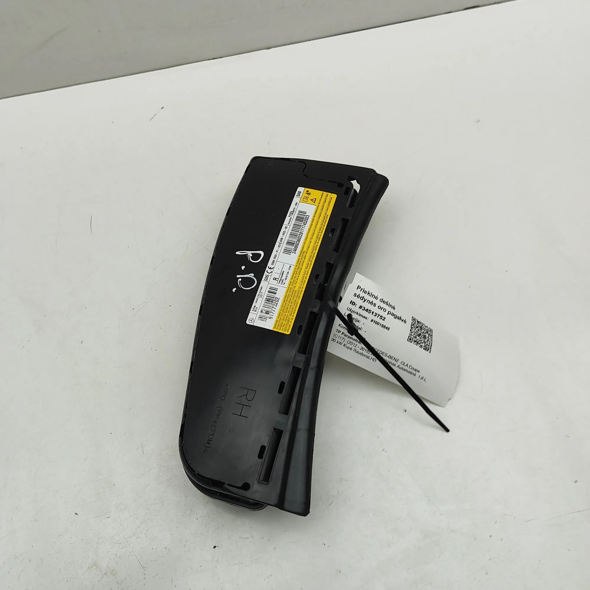 Mercedes-Benz CLA (C117) Seat airbag (SRS) — front right