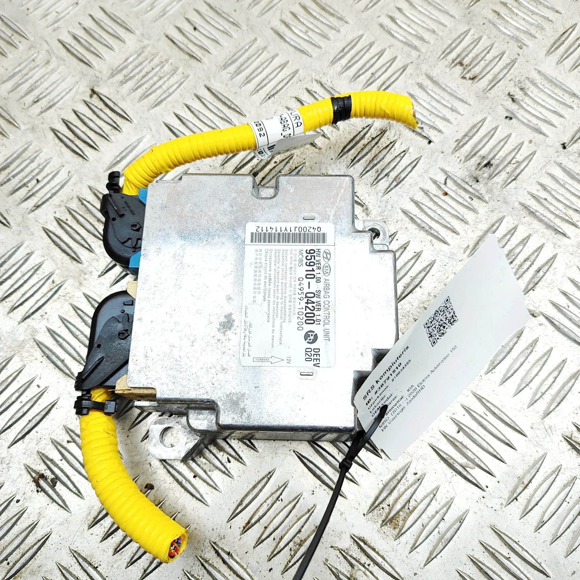 Kia Niro SRS Control Unit SRS Control Unit — KIA NIRO (2016-...) — 95910-...