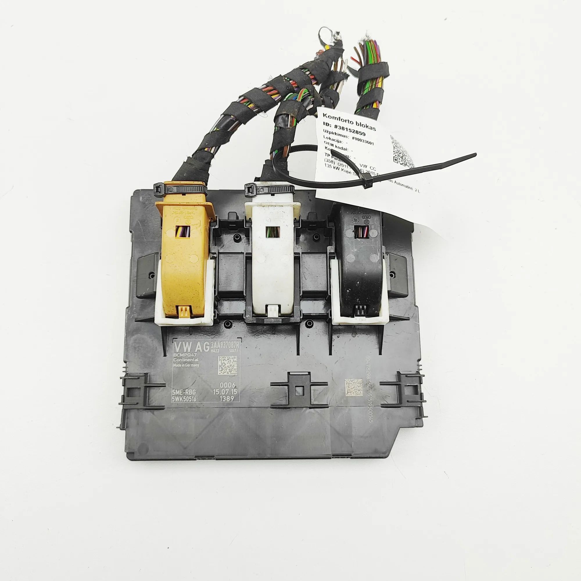 Volkswagen Passat CC / CC Comfort Control Unit