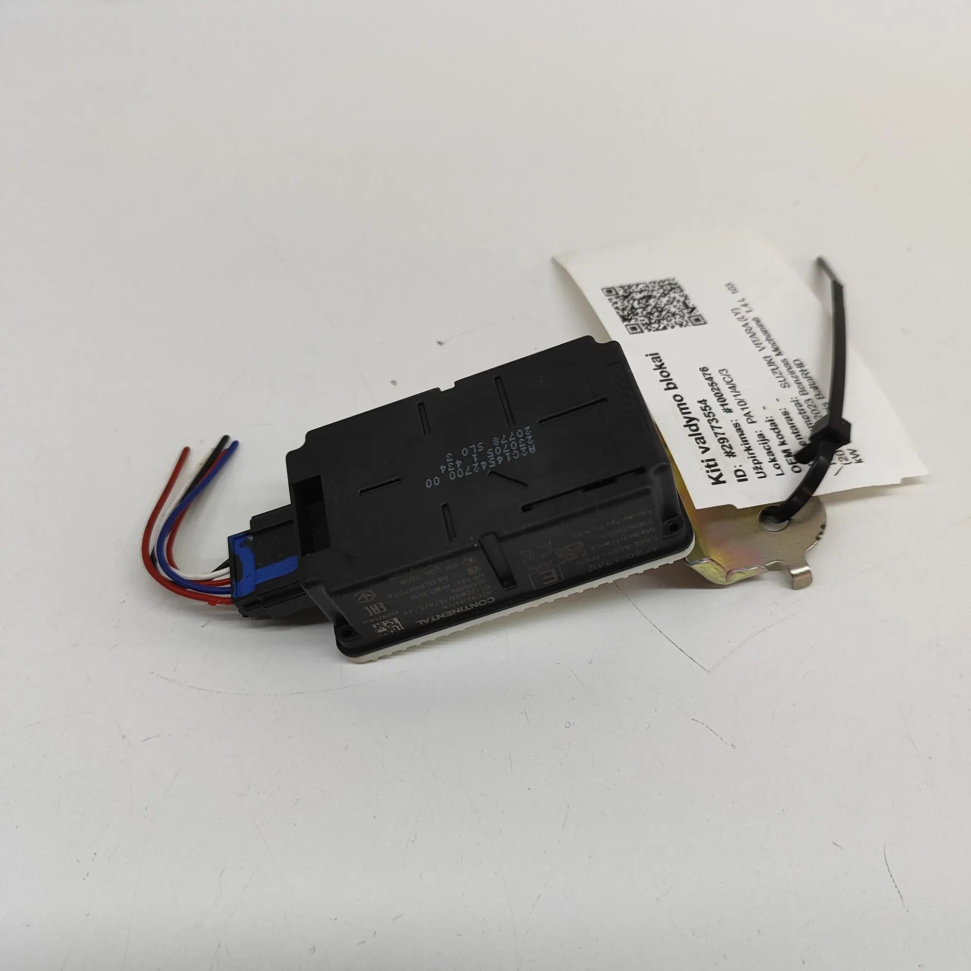 Suzuki Vitara Tyre Pressure Control Module Tyre Pressure Control Module — SUZUKI VITARA (L...