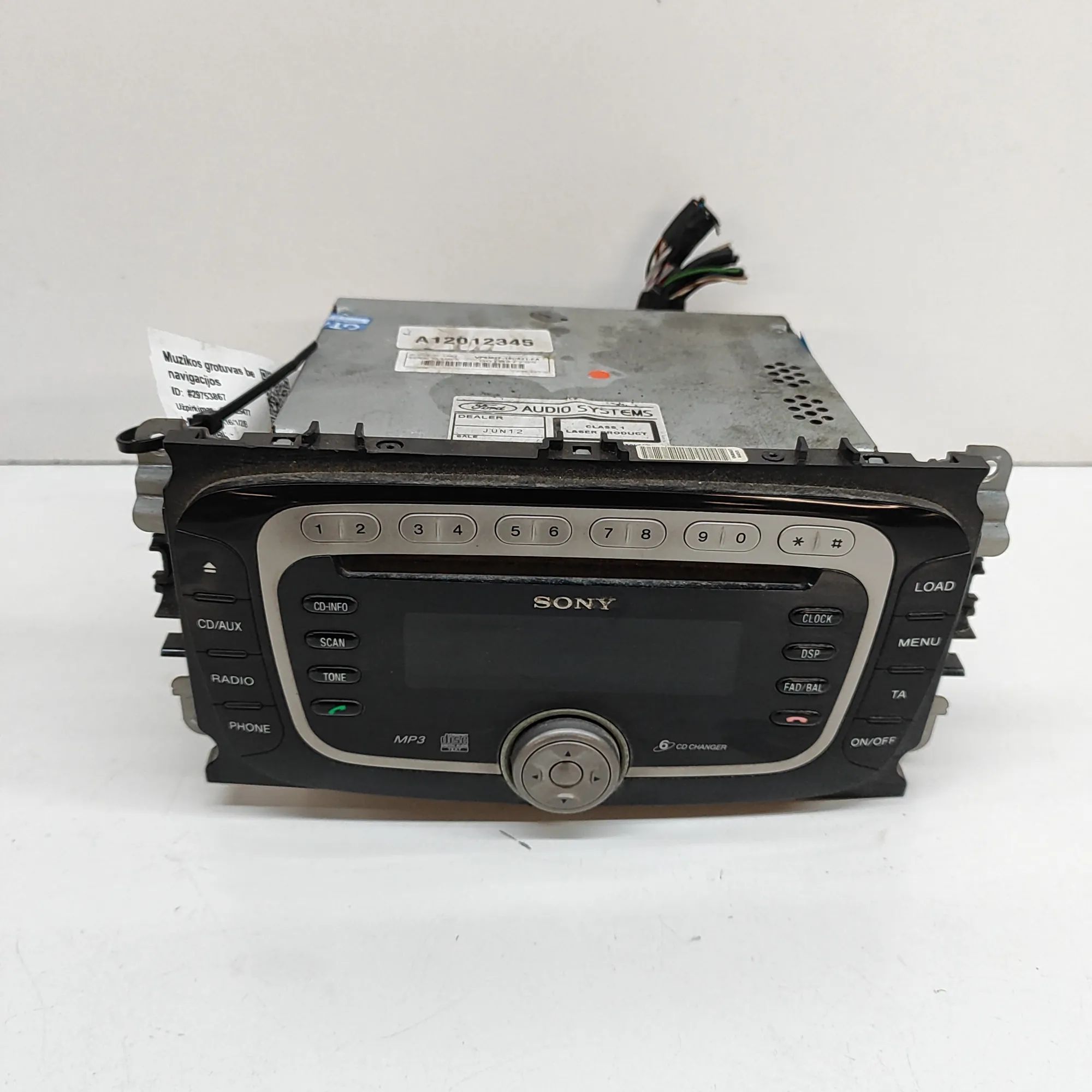 Ford Focus Radio/CD head unit Radio/CD head unit — FORD FOCUS (II Cabrio) (20...