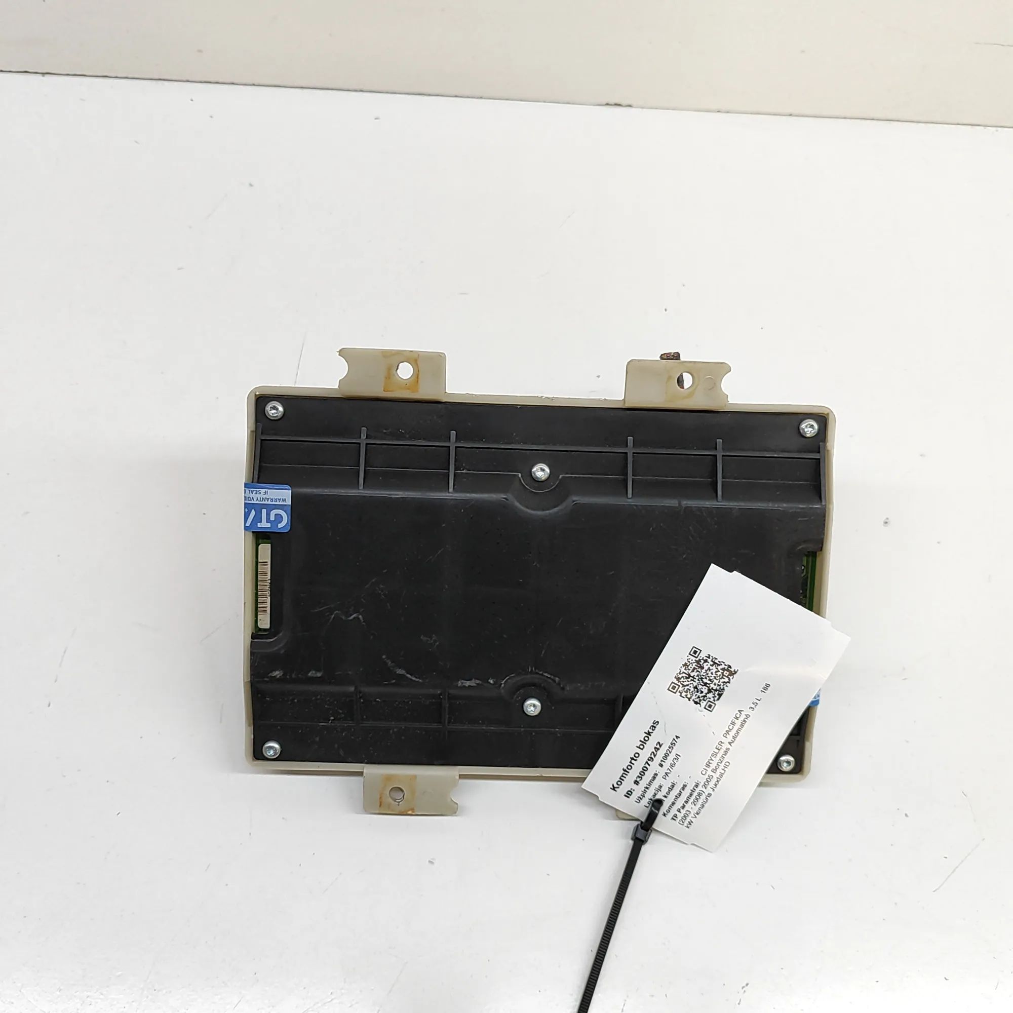 Chrysler Pacifica Comfort Control Unit Comfort Control Unit — CHRYSLER PACIFICA (2003-...