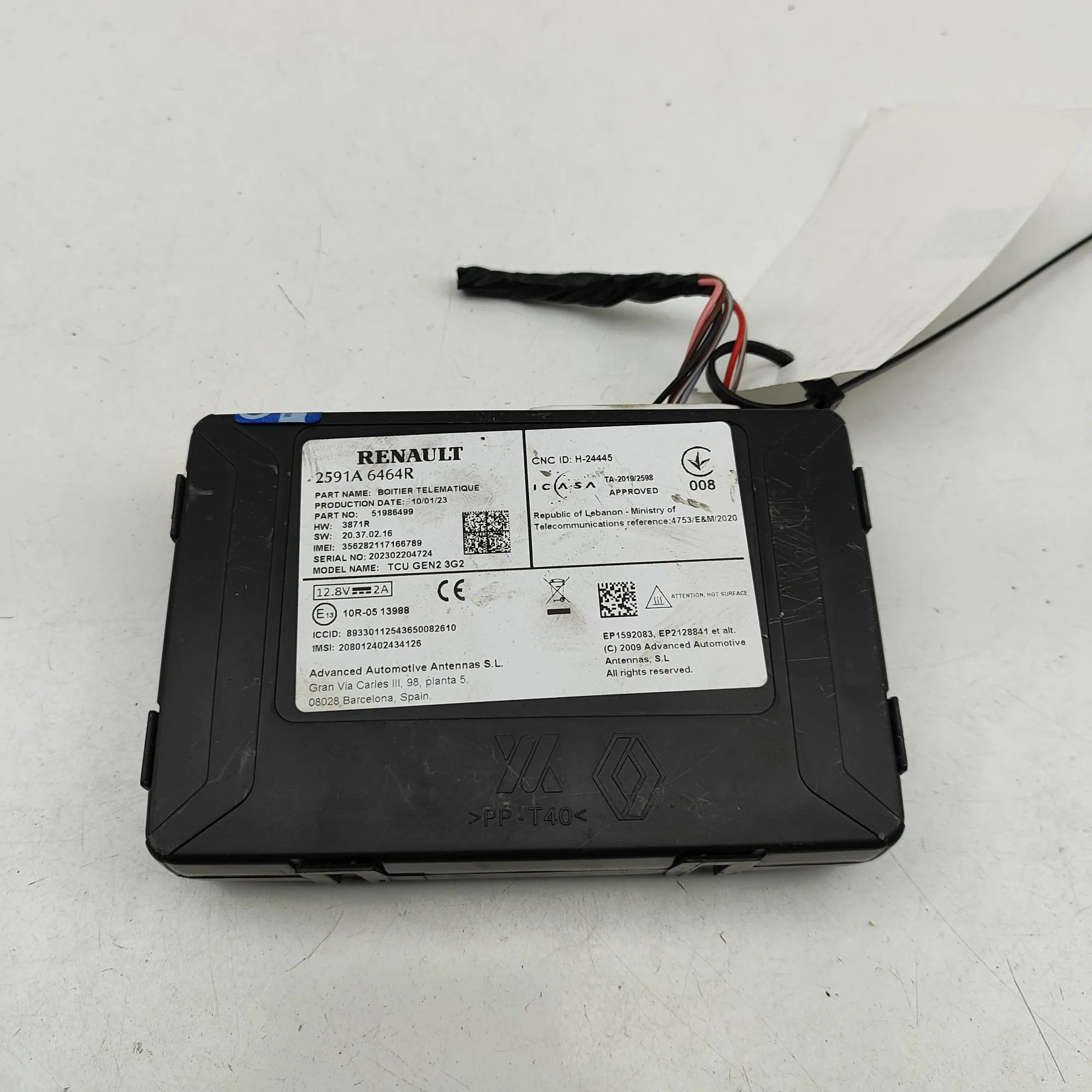 Smart ForTwo Comfort Control Unit Comfort Control Unit — SMART FORTWO (Coupe 453)...