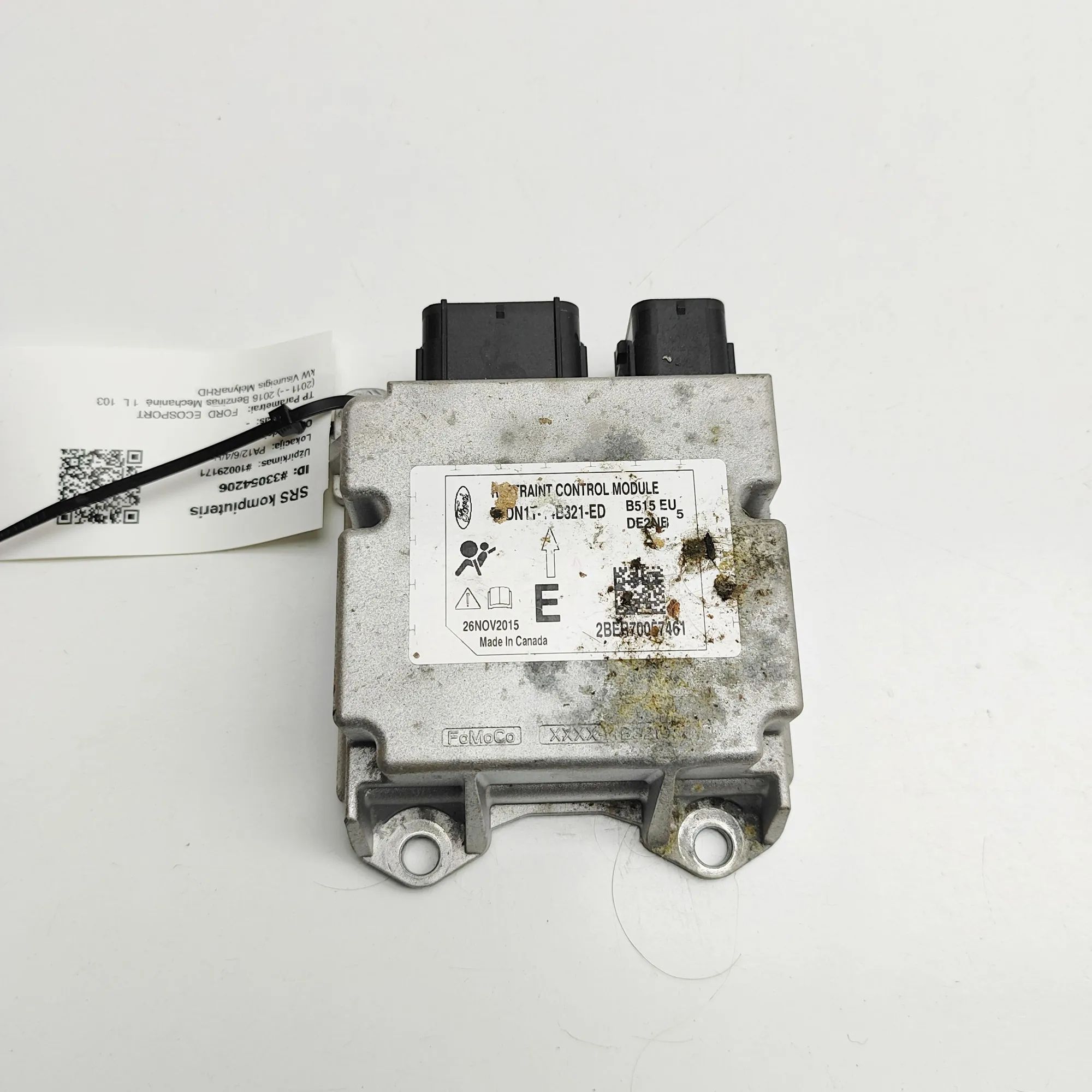 Ford EcoSport SRS Control Unit SRS Control Unit — FORD ECOSPORT (2011-...) — D...