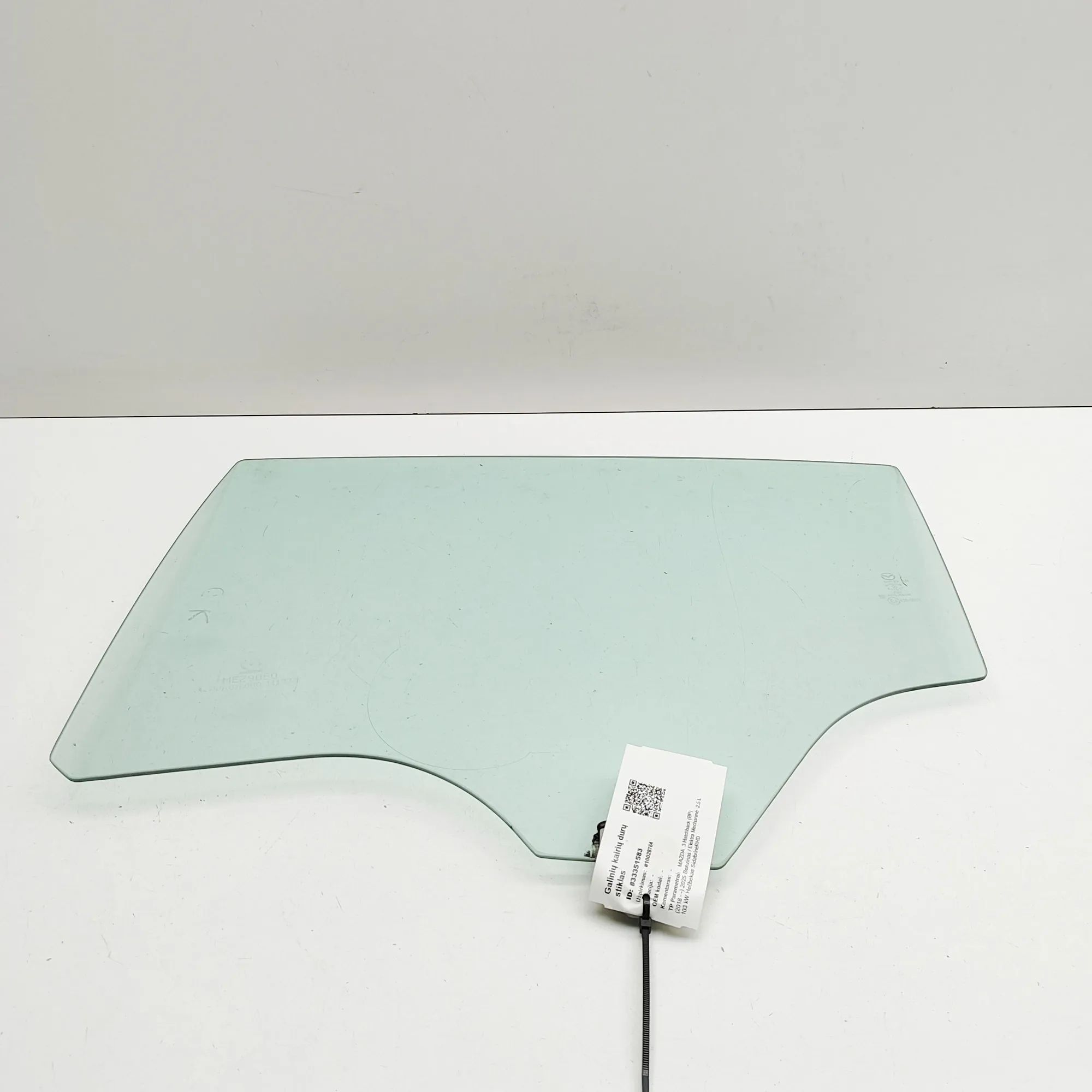 Mazda 3 (BP) Rear Left Door Window Rear Left Door Window — MAZDA 3 (Hatchback BP) ...