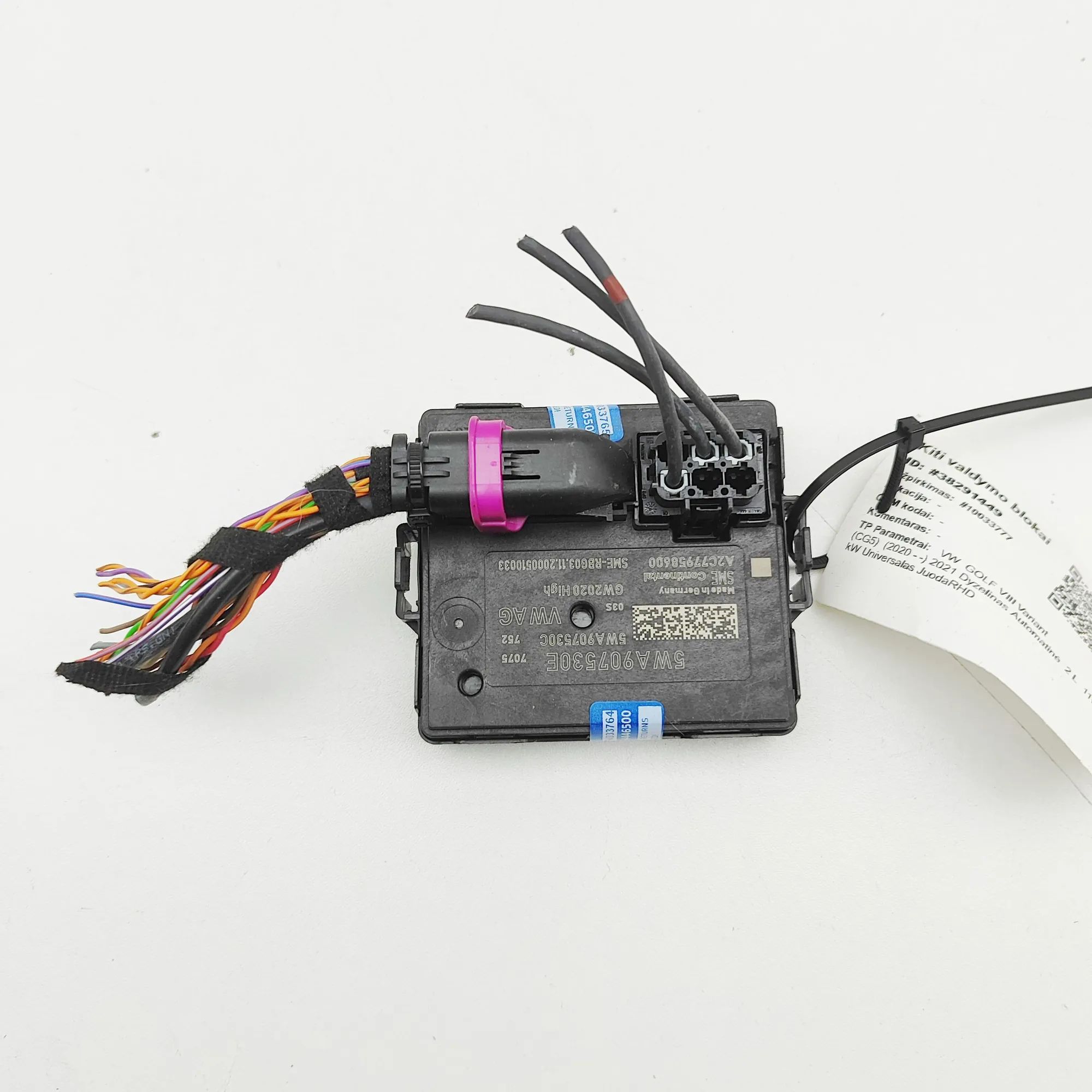 Volkswagen Golf 8 Gateway Control Unit Gateway Control Unit — VW GOLF VIII VARIANT (CG...