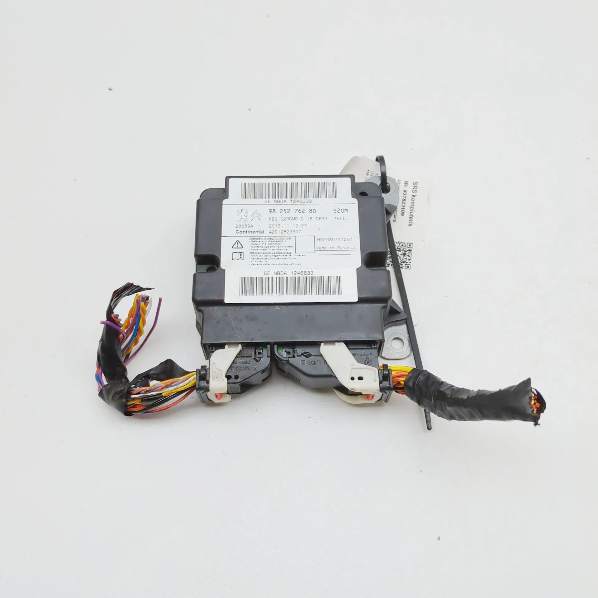 Opel Crossland X SRS Control Unit SRS Control Unit — OPEL CROSSLAND (X P17) (2017...