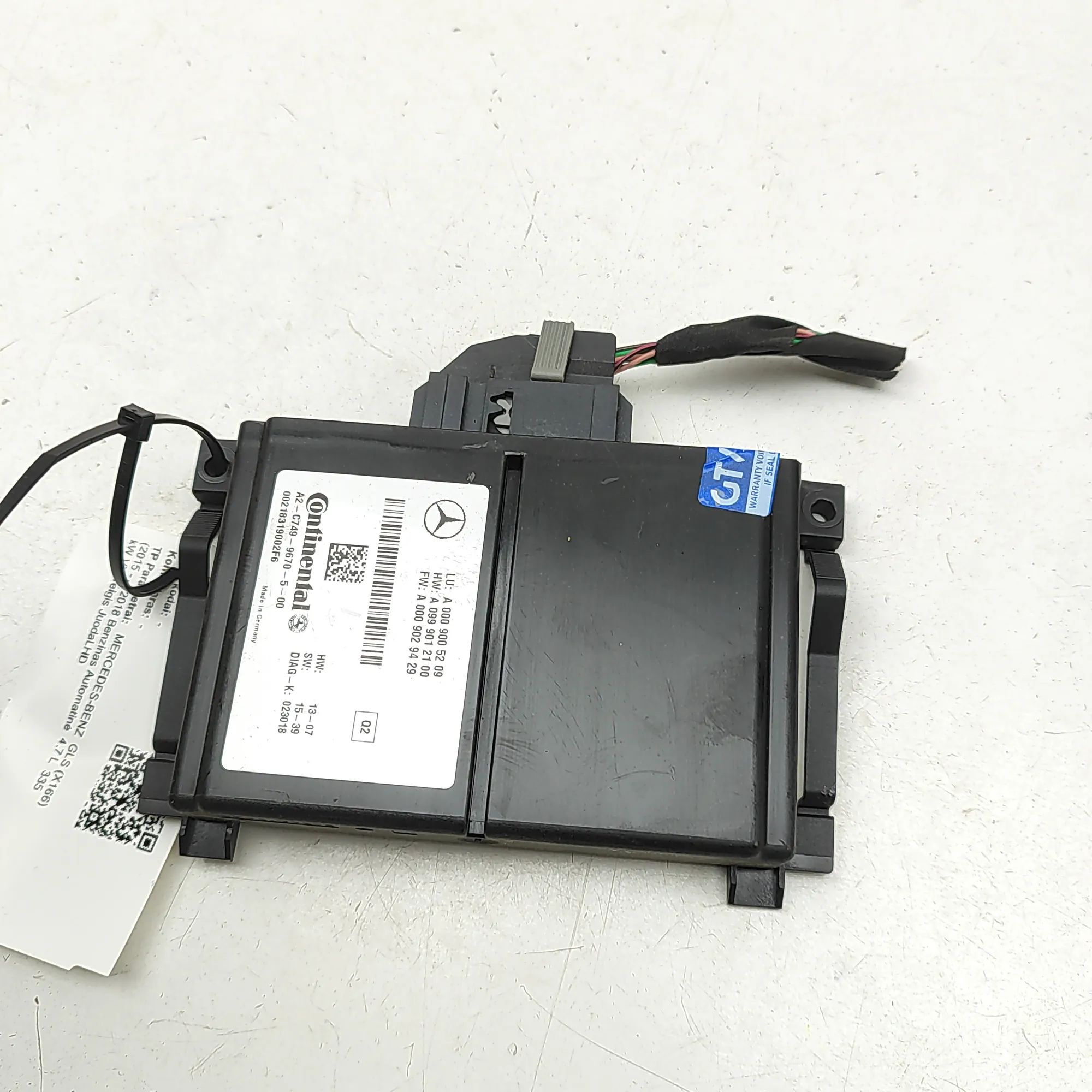 Mercedes-Benz GL / GLS (X166) Camera control unit Camera control unit — MERCEDES BENZ GLS (X166) ...