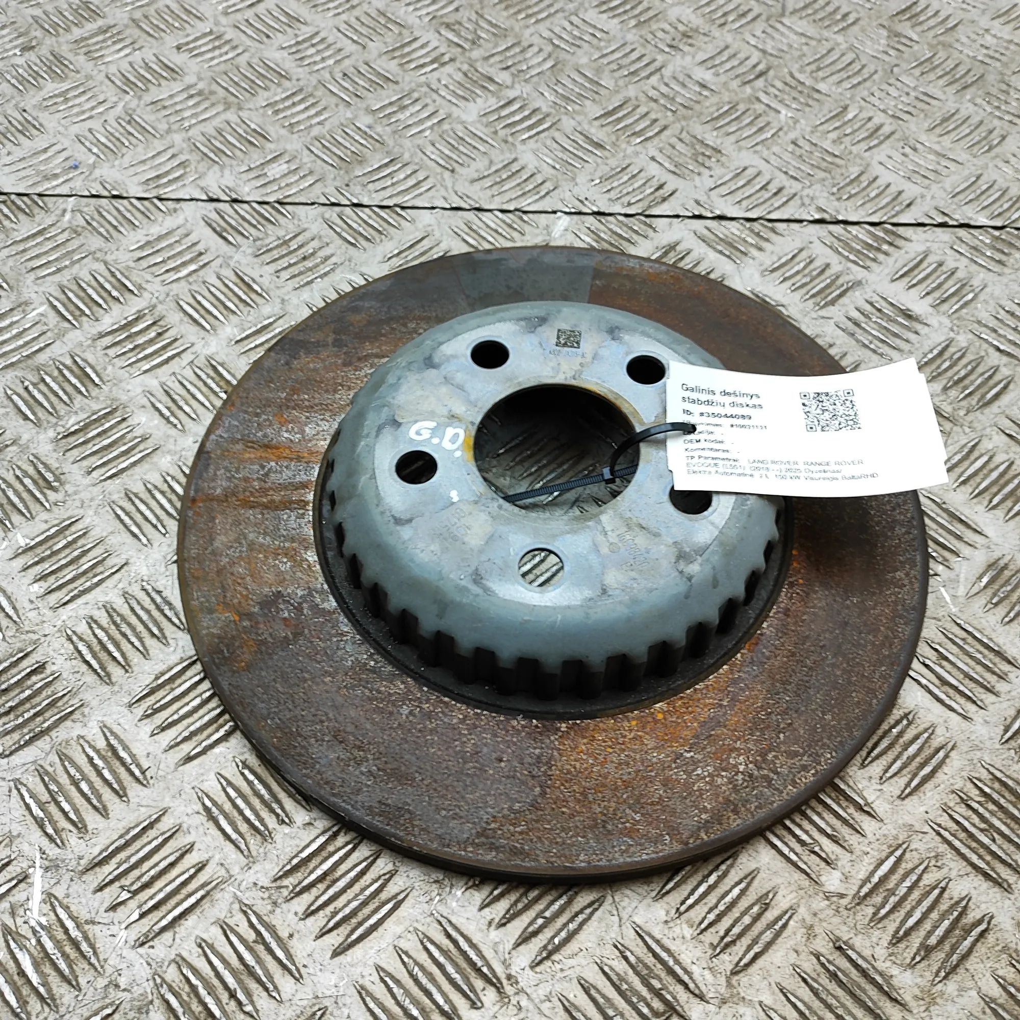 Land Rover Range Rover Evoque Rear Right Brake Disc Rear Right Brake Disc — LAND ROVER RANGE ROVER ...