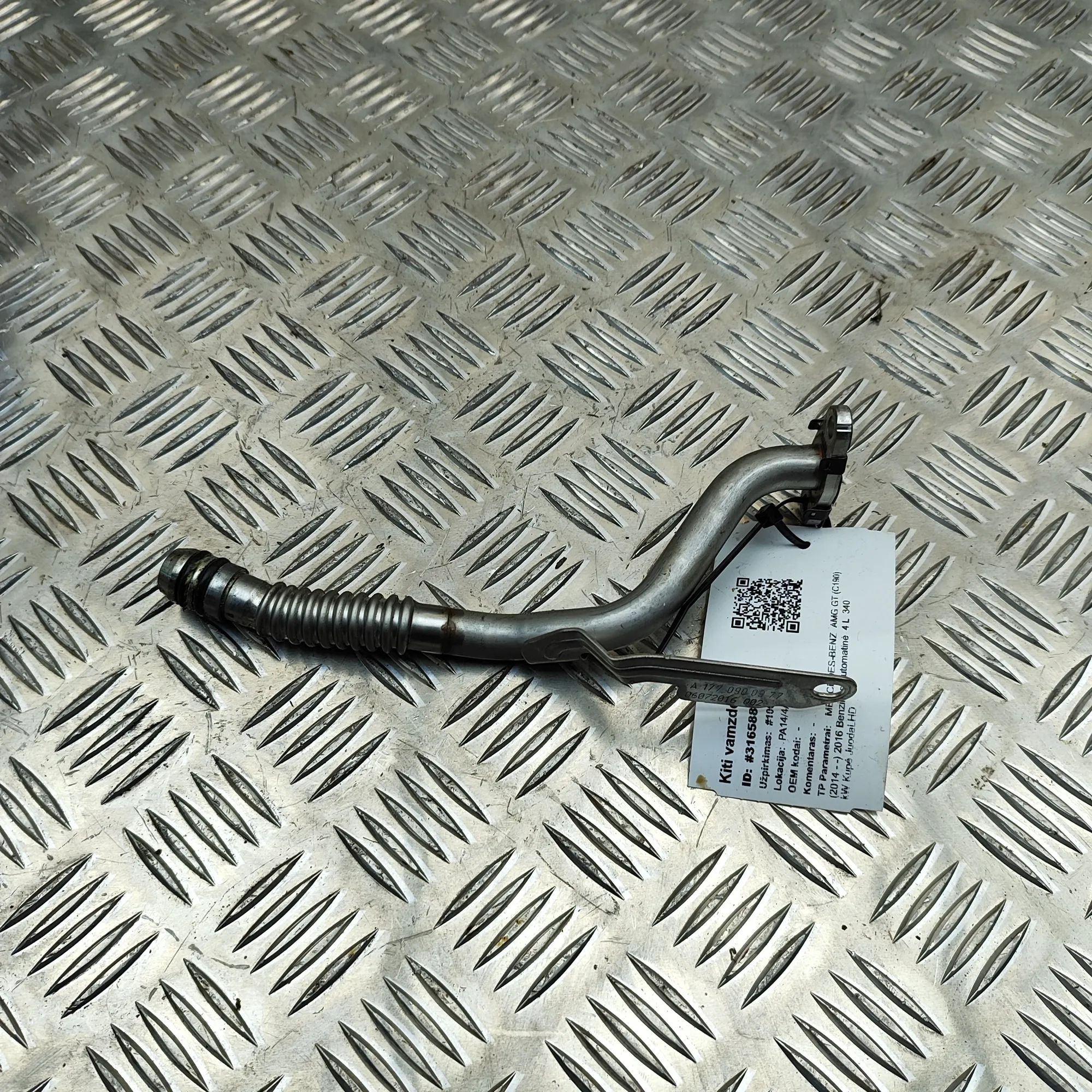 Mercedes-Benz A (W176) Turbocharger Oil Pipe Turbocharger Oil Pipe — MERCEDES BENZ AMG (GT C...