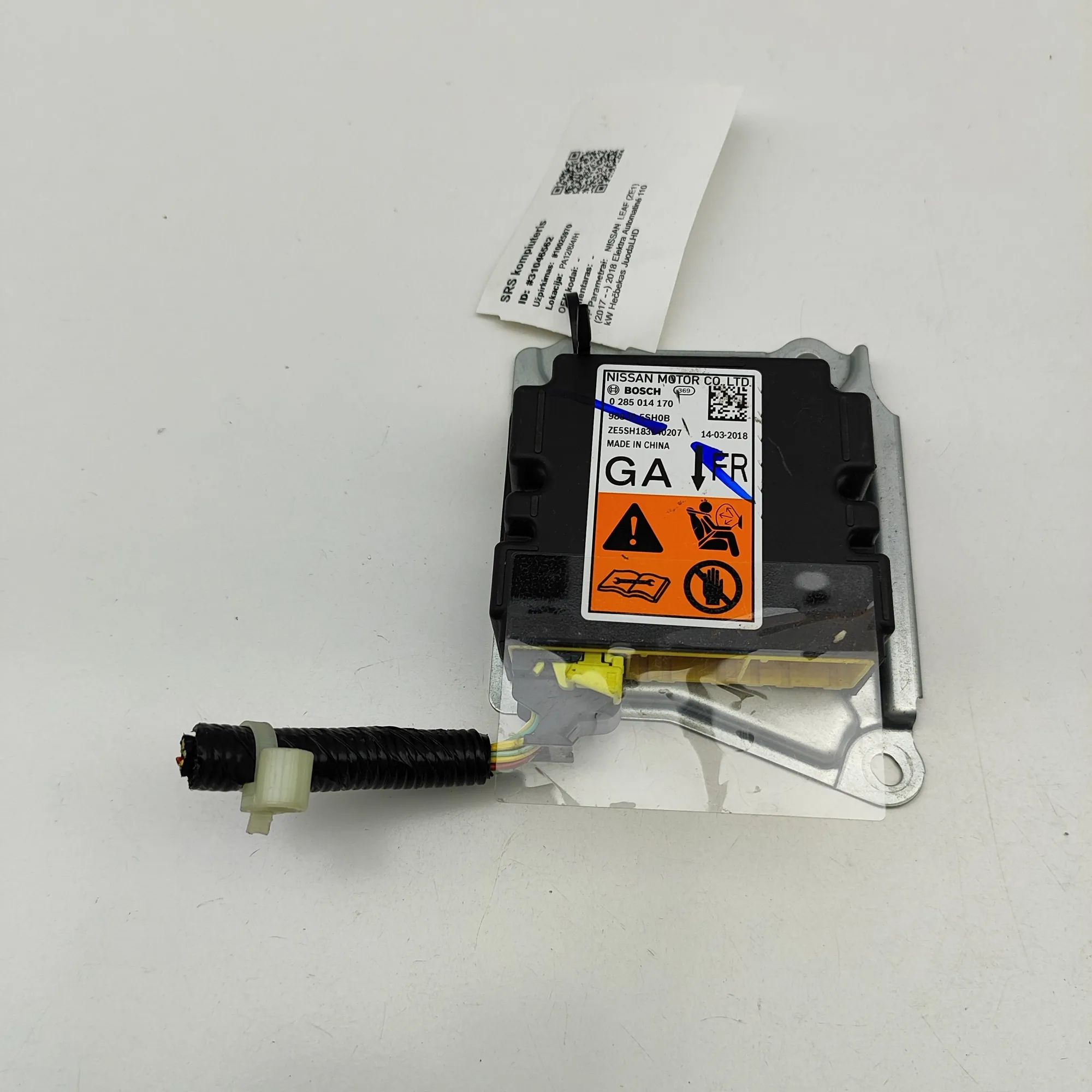 Nissan Leaf SRS Control Unit SRS Control Unit — NISSAN LEAF (ZE1) (2017-...)...