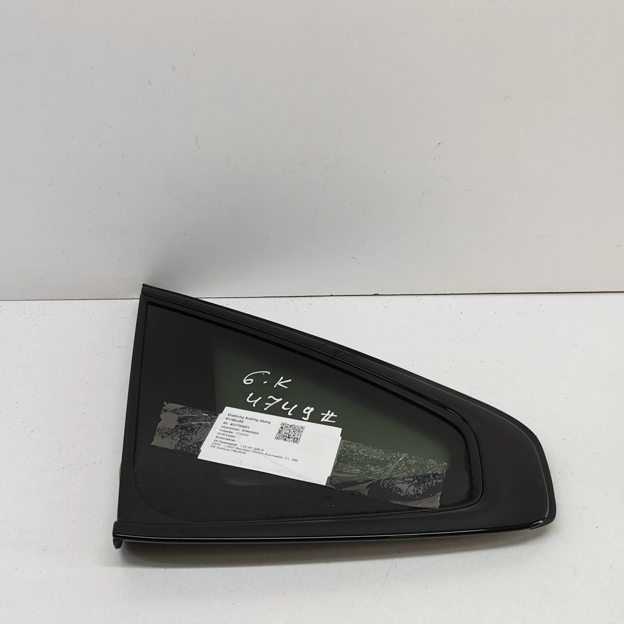Volvo S90 Rear Left Quarter Window Rear Left Quarter Window — VOLVO S90 (II) (2016...
