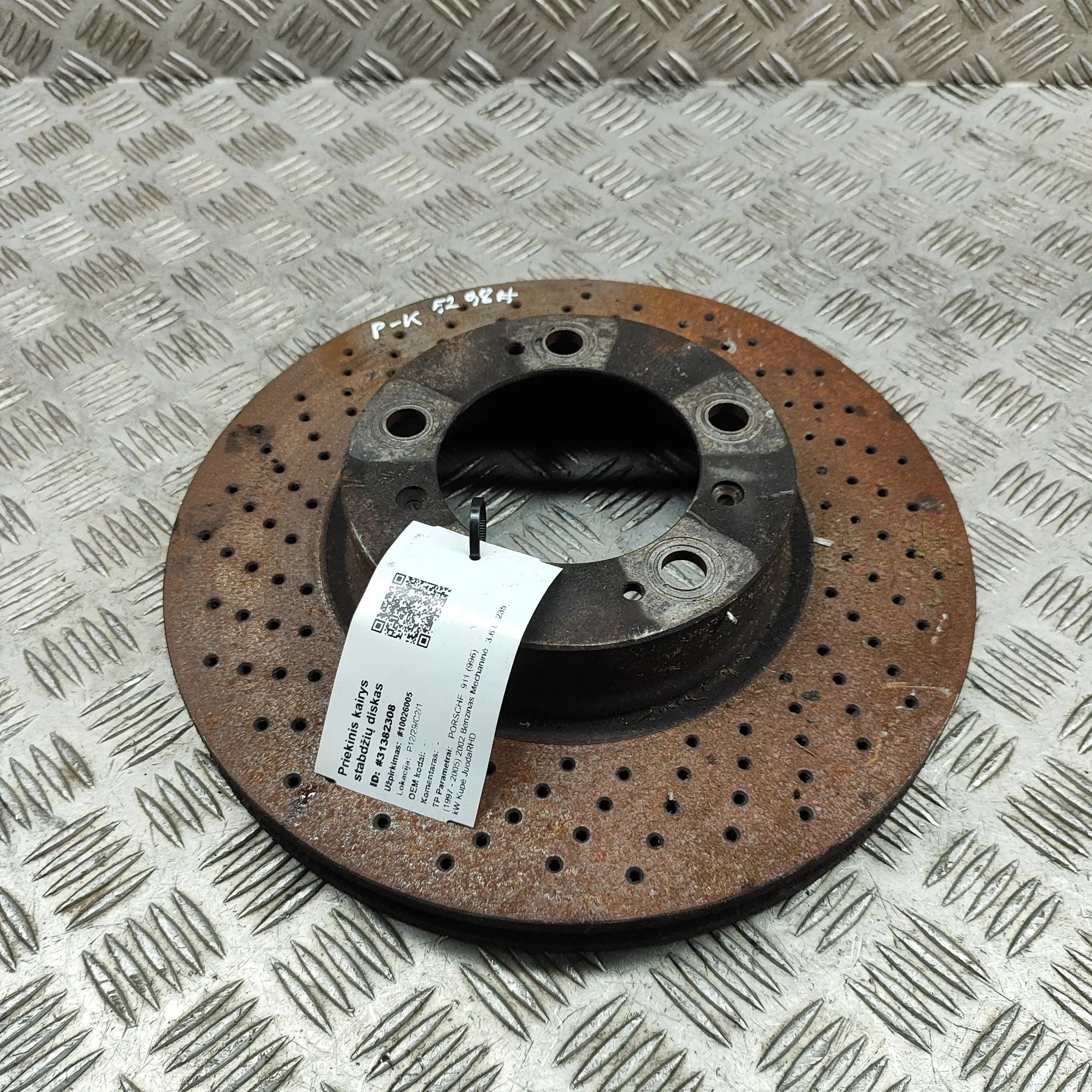 Porsche 911 (996) Front Left Brake Disc Front Left Brake Disc — PORSCHE 911 (996) (1997...