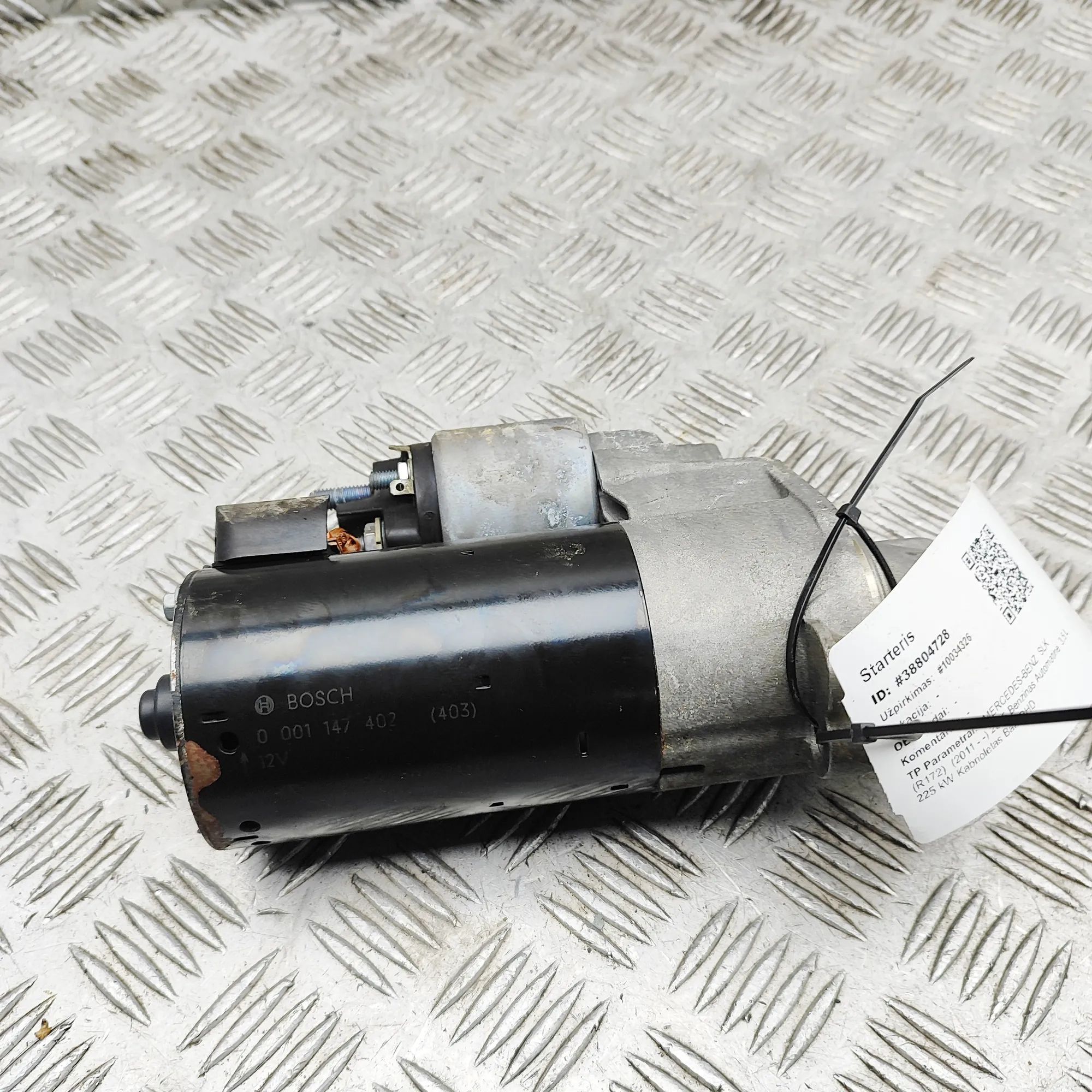Mercedes-Benz SLK (R172) Starter Motor Starter motor — MERCEDES BENZ SLK (R172) (2011-...