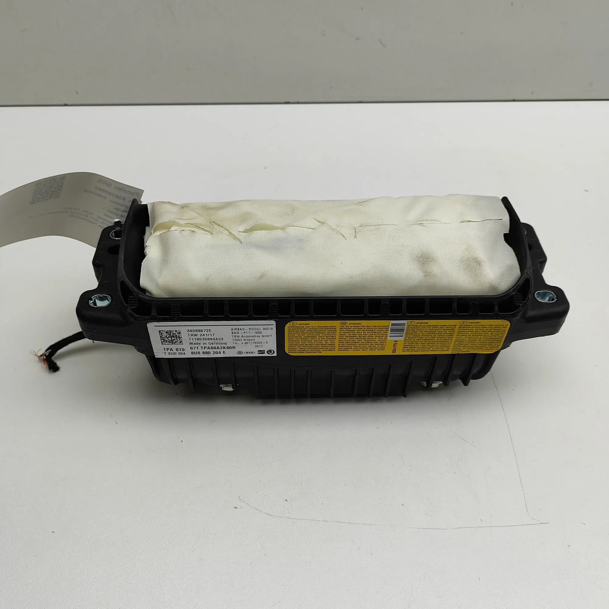Audi Q3 (8U) Dashboard Safety Bag SRS Dashboard Safety Bag SRS — AUDI Q3 (8U) (2011-2...