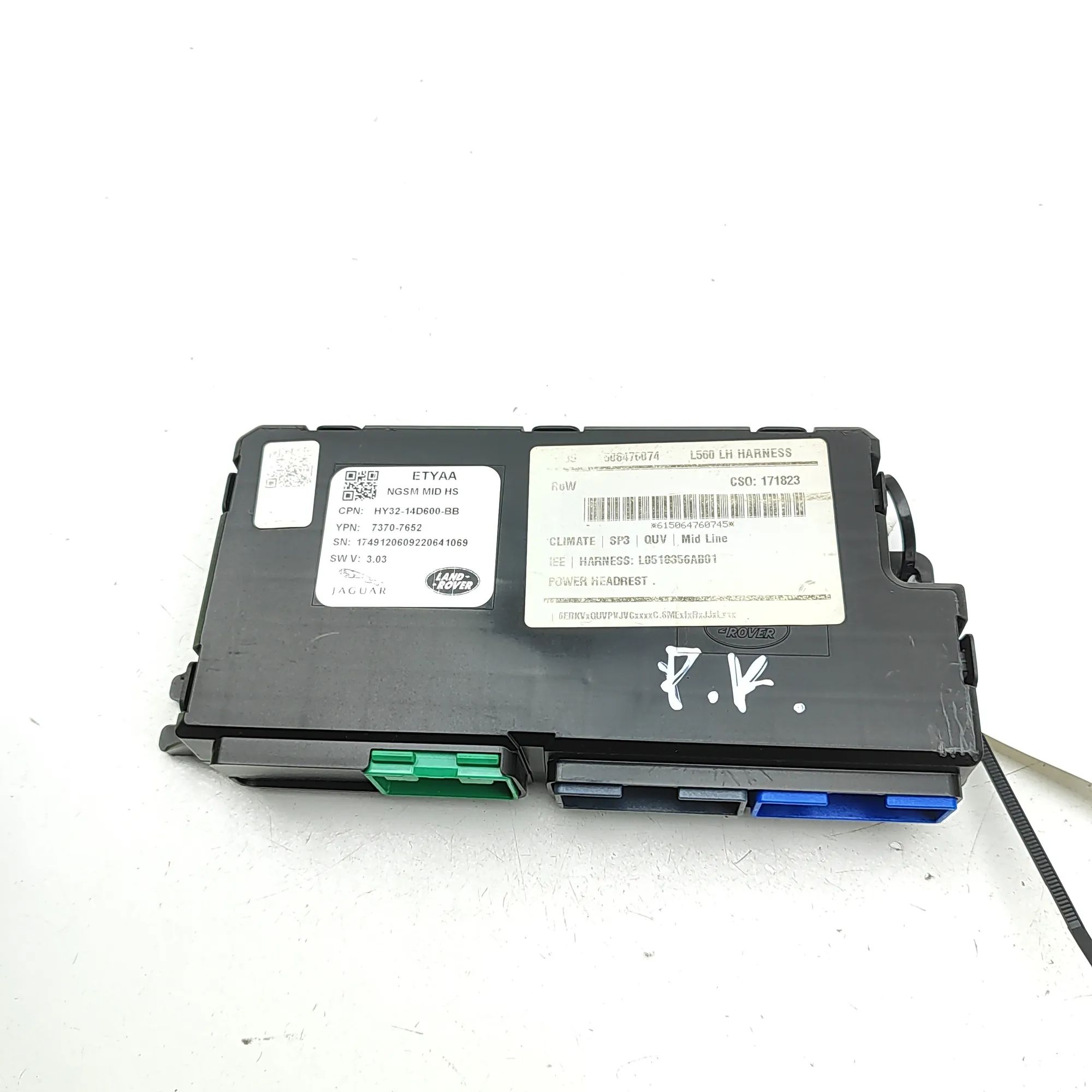 Land Rover Range Rover Velar Front Left Seat Control Unit Front Left Seat Control Unit — LAND ROVER RANGE...