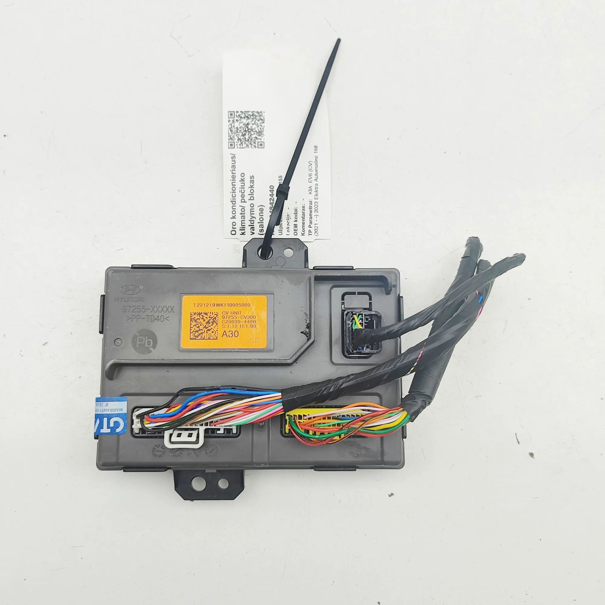 Kia EV6 Climate control unit Climate control unit — KIA EV6 (CV) (2021-...) ...