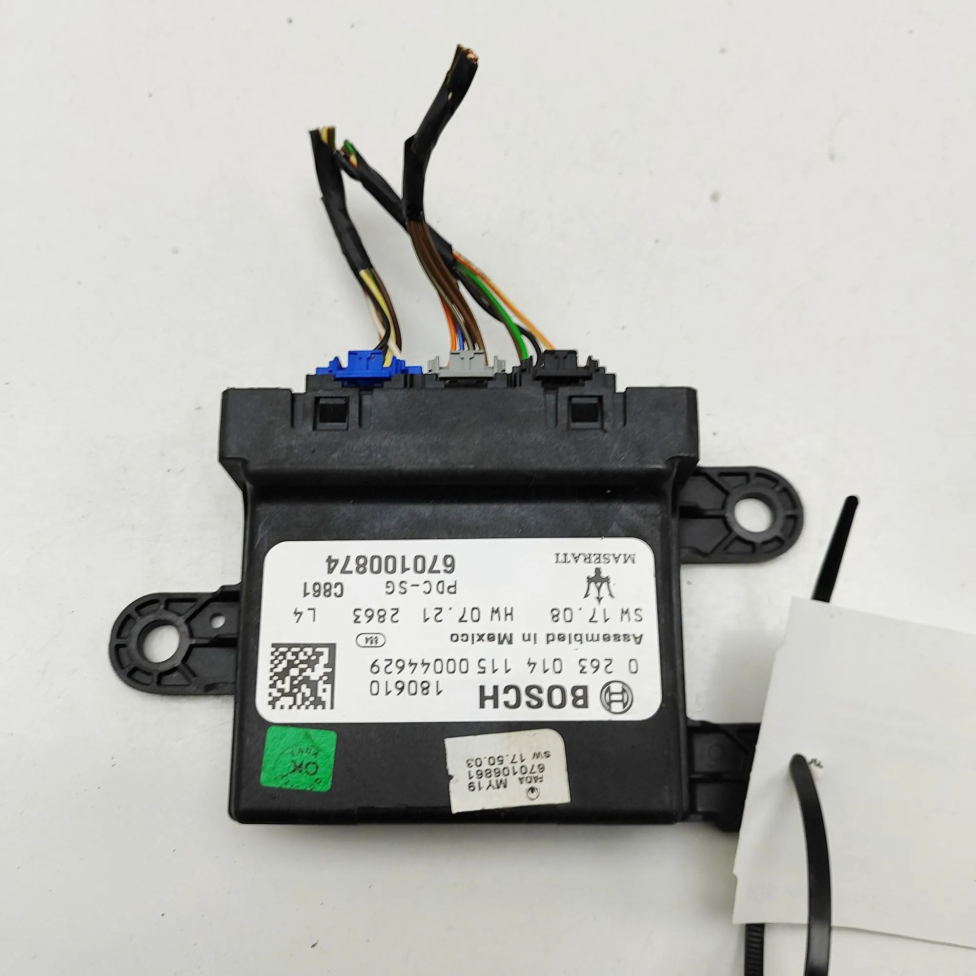 Maserati Levante PDC Parking Sensor Control Unit PDC Parking Sensor Control Unit — MASERATI LEVA...