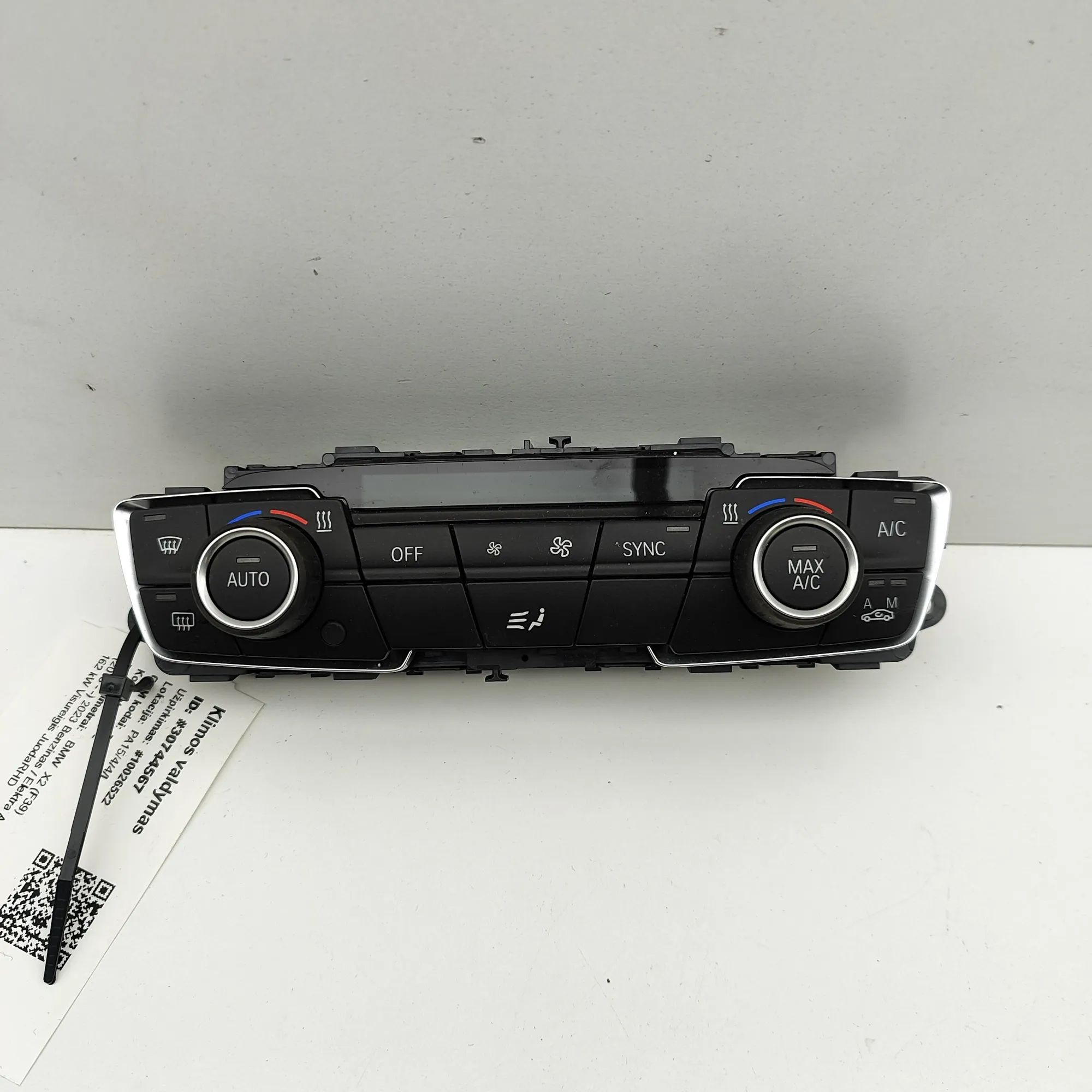 BMW X2 (F39) Climate control unit Climate control unit — BMW X2 (F39) (2018-...) ...