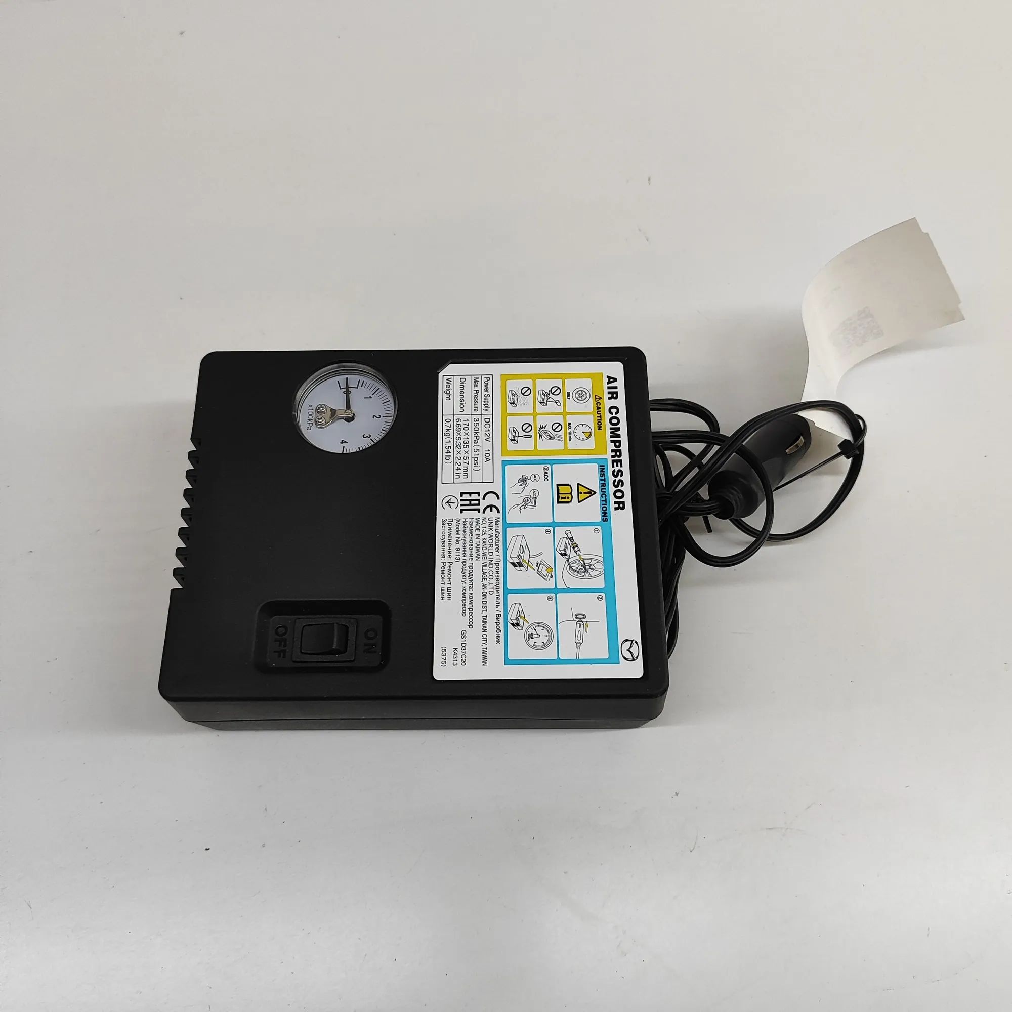Mazda 6 (GJ / GL) Tyre compressor Tyre compressor — MAZDA 6 (Estate GJ, GL) (2012...